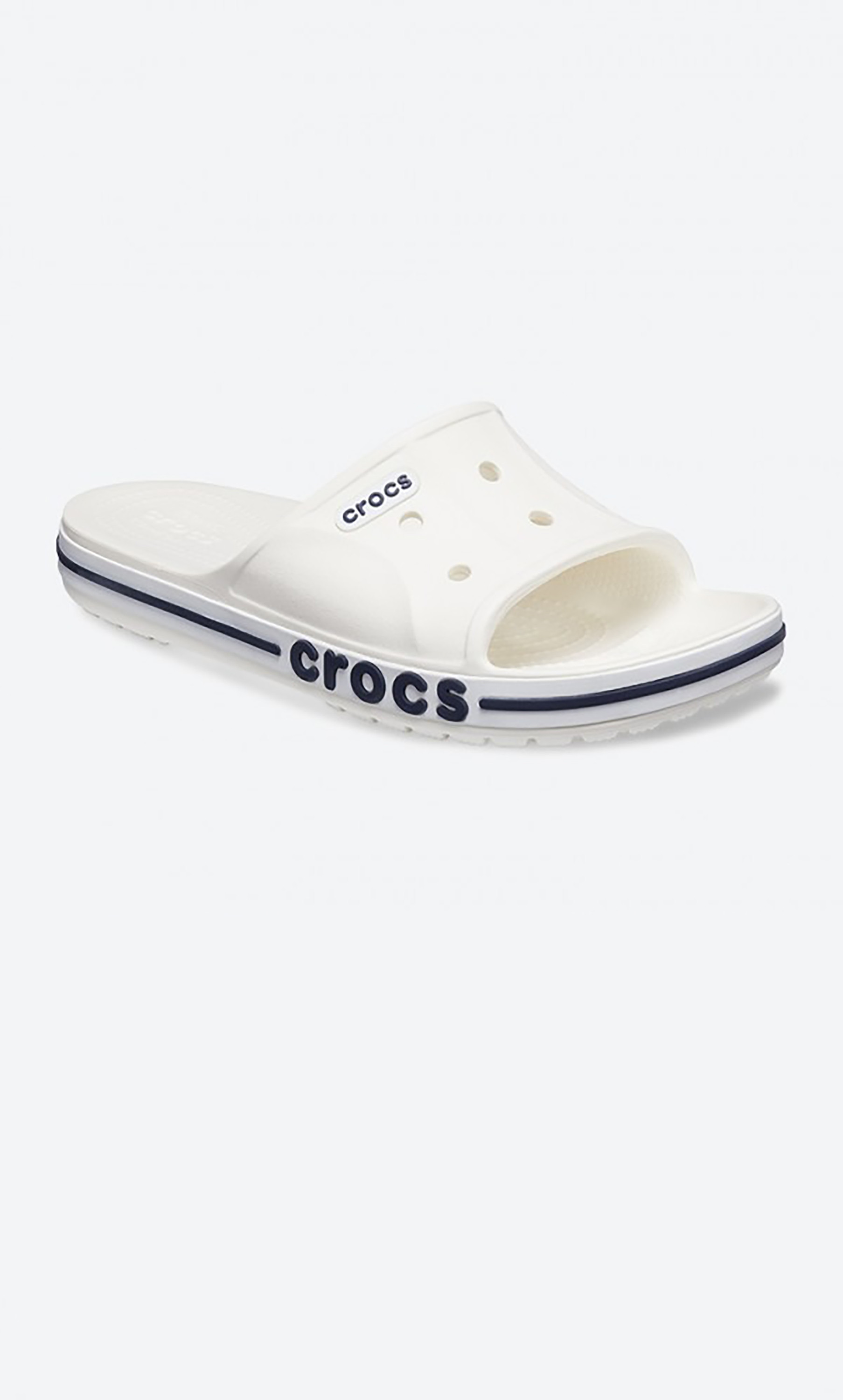 Crocs Unisex White Bayaband Cut Out Detail Sliders-men-shoes-flipflopsandslides-image-3