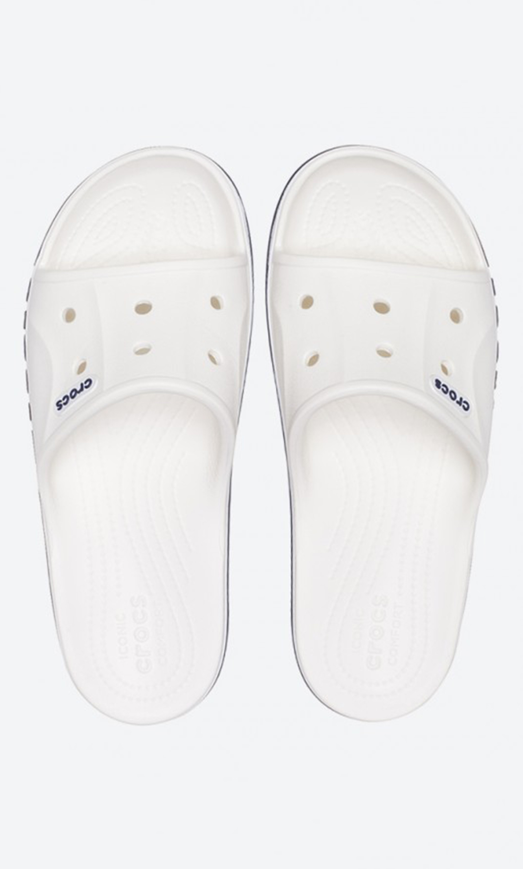 Crocs Unisex White Bayaband Cut Out Detail Sliders-men-shoes-flipflopsandslides-image-5