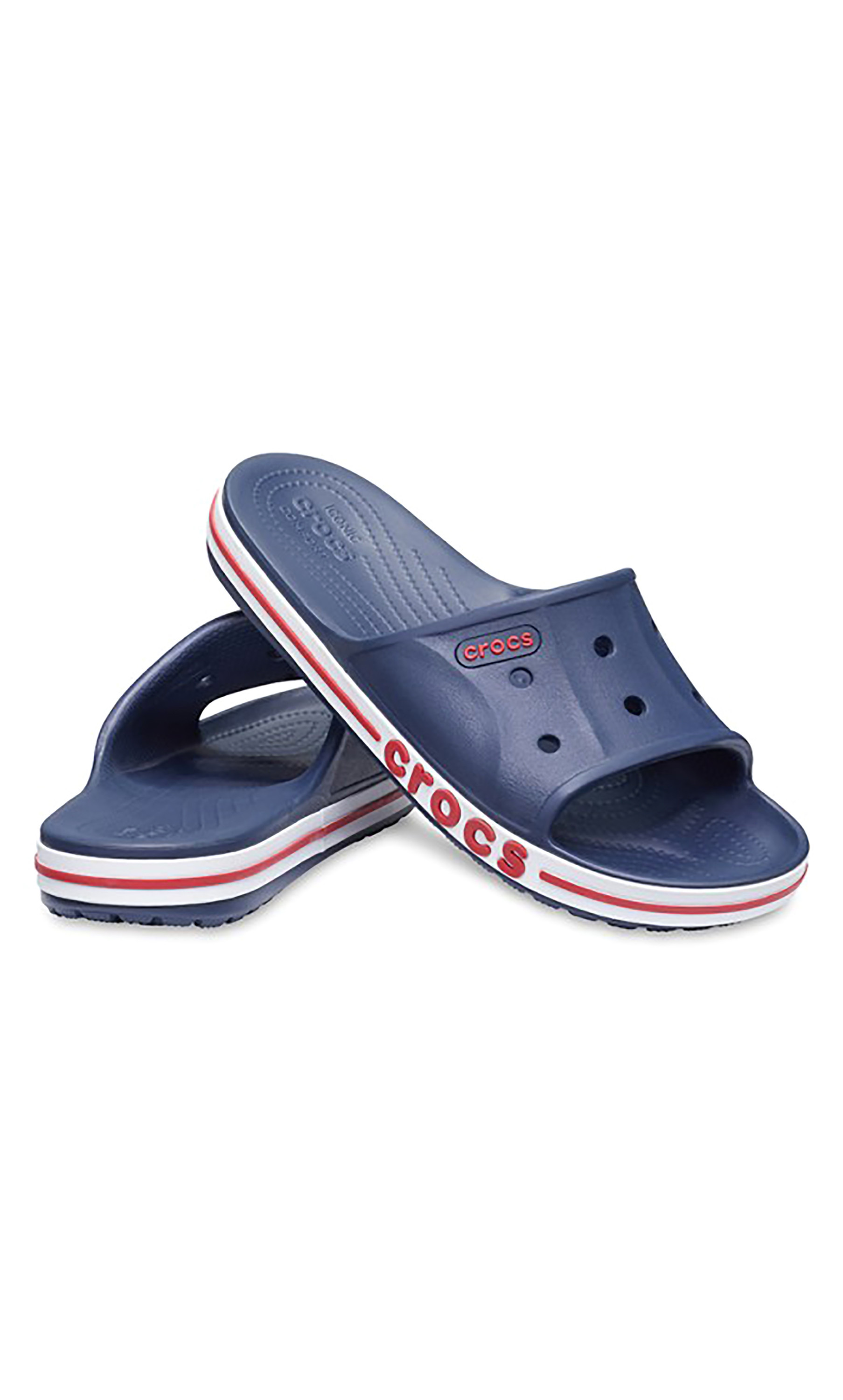 سلايدرز كلاسيكي من كروكس بياباند للجنسين مزين بفتحات مع لون أزرق كحلي-men-shoes-flipflopsandslides-image-1