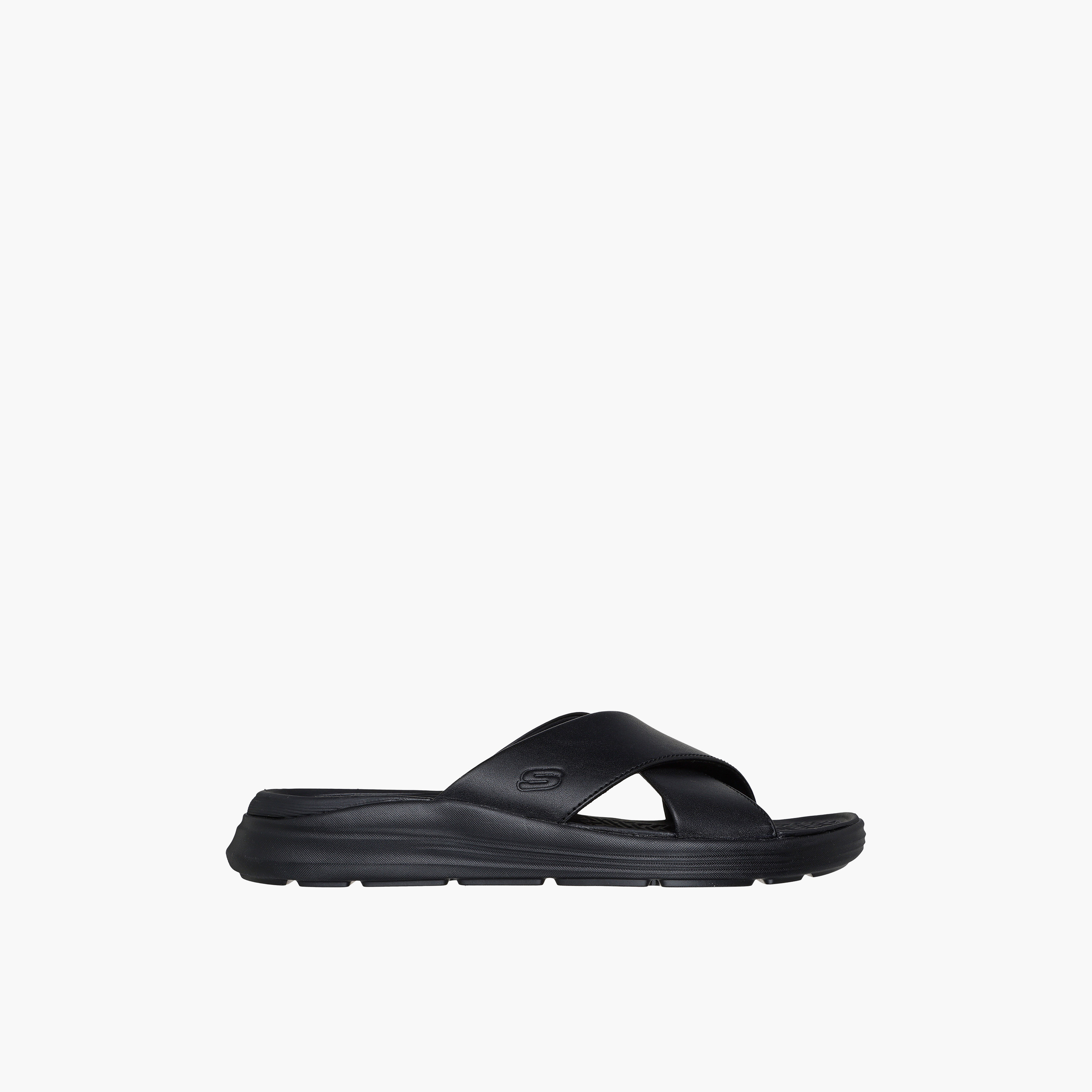 Skechers Men PROVEN SD Leather Cross Strap Sandals-sports-men-shoes-image-2