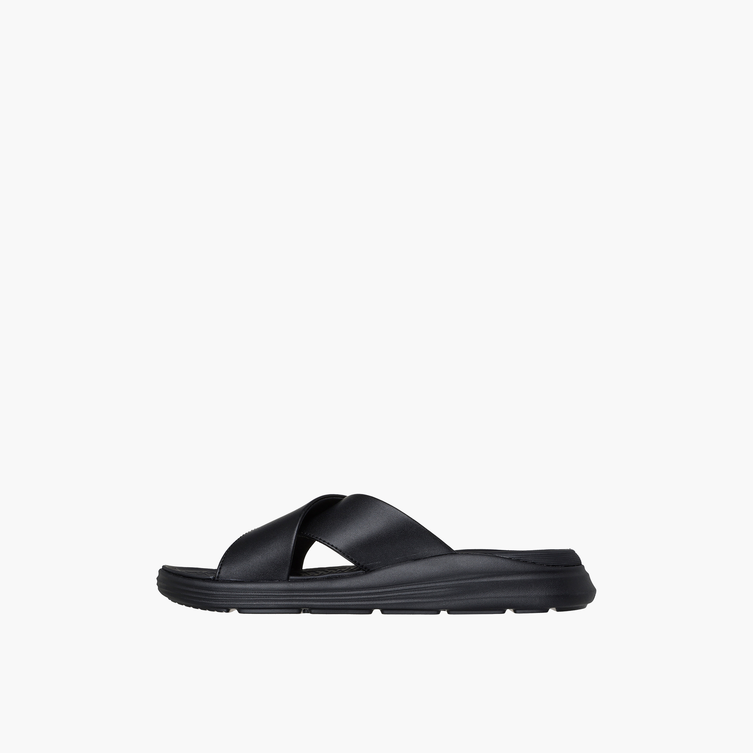Skechers Men PROVEN SD Leather Cross Strap Sandals-sports-men-shoes-image-4