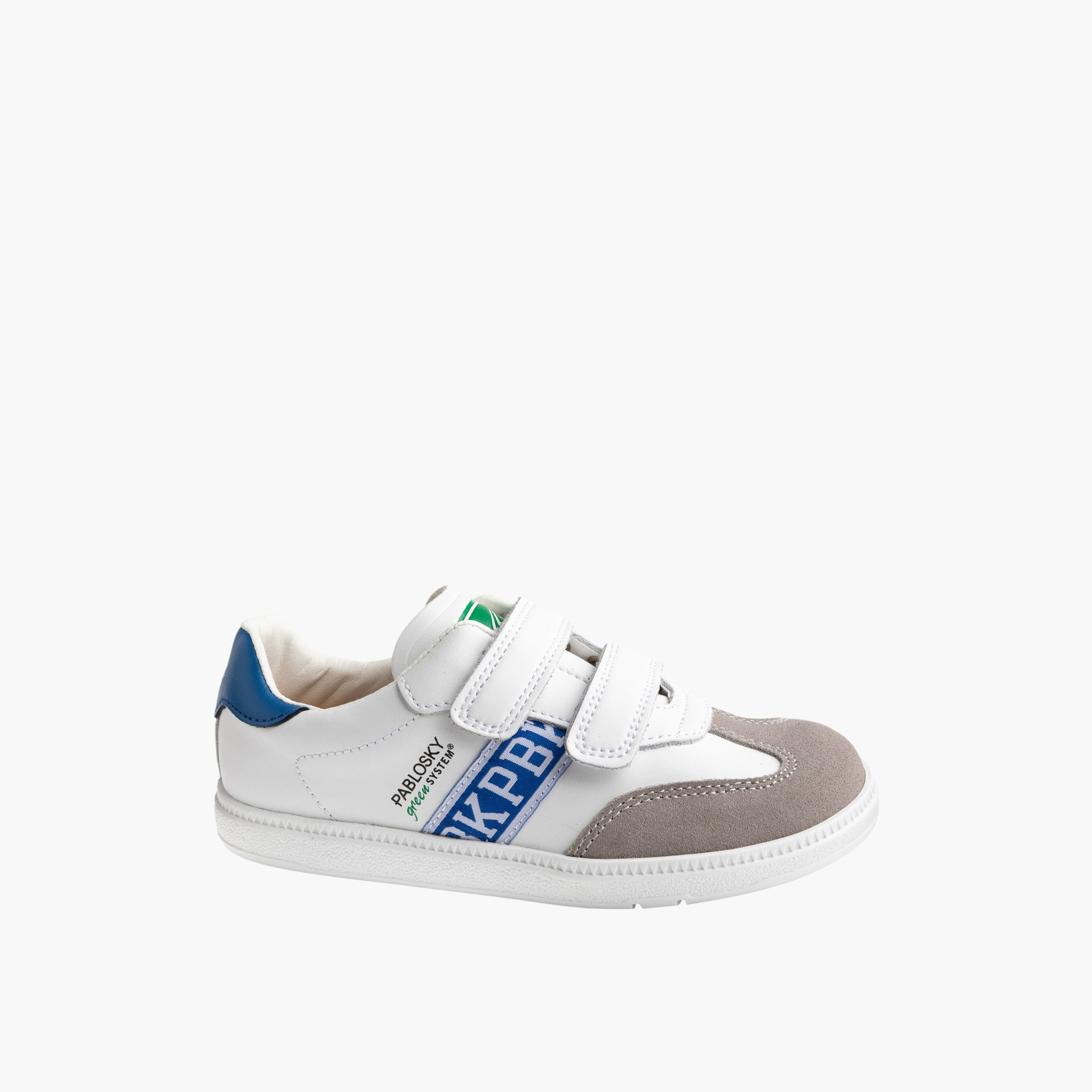 Pablosky Kids' Textured Sneakers with Hook and Loop Closure-boys-shoes-sneakers-image-1