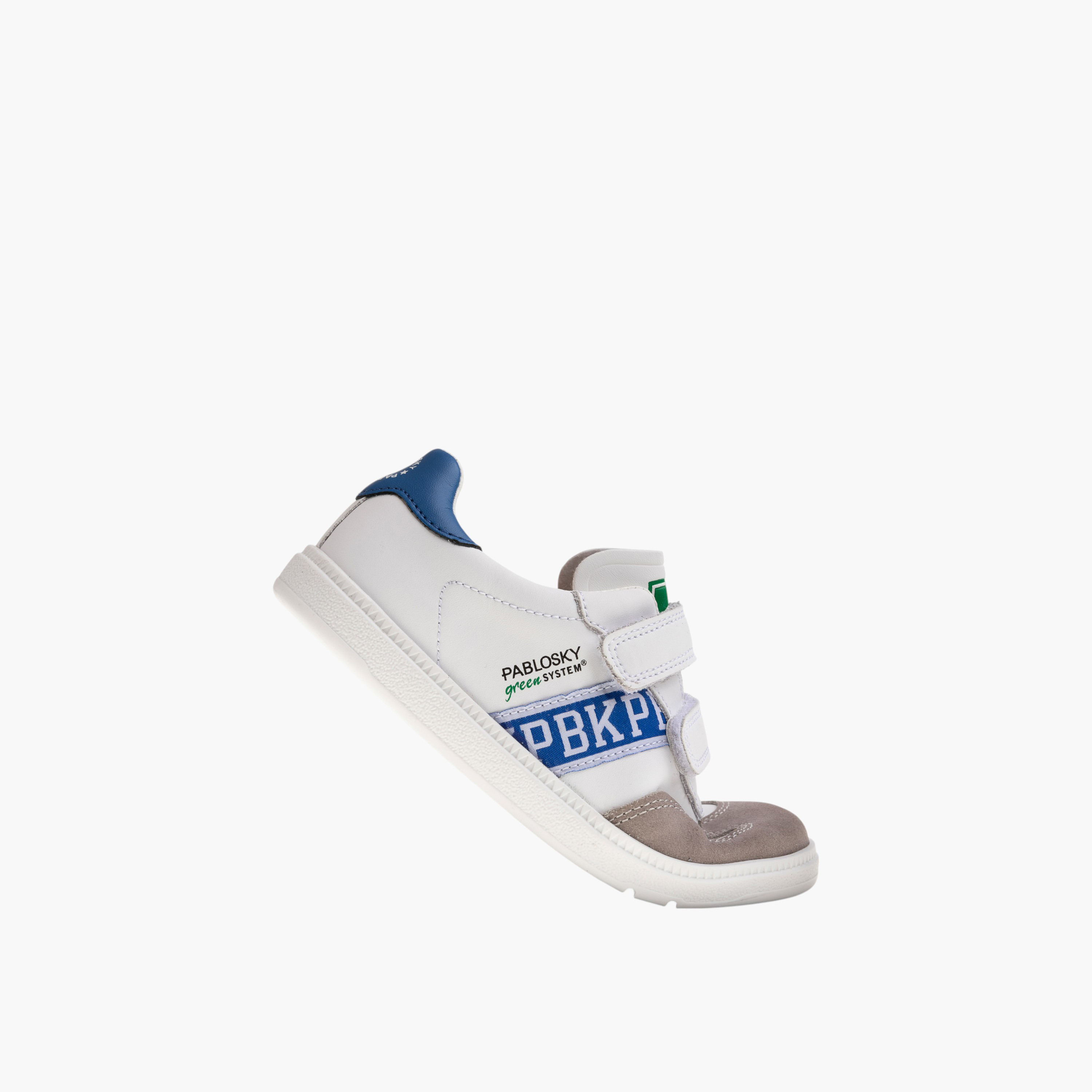 Pablosky Kids' Textured Sneakers with Hook and Loop Closure-boys-shoes-sneakers-image-5