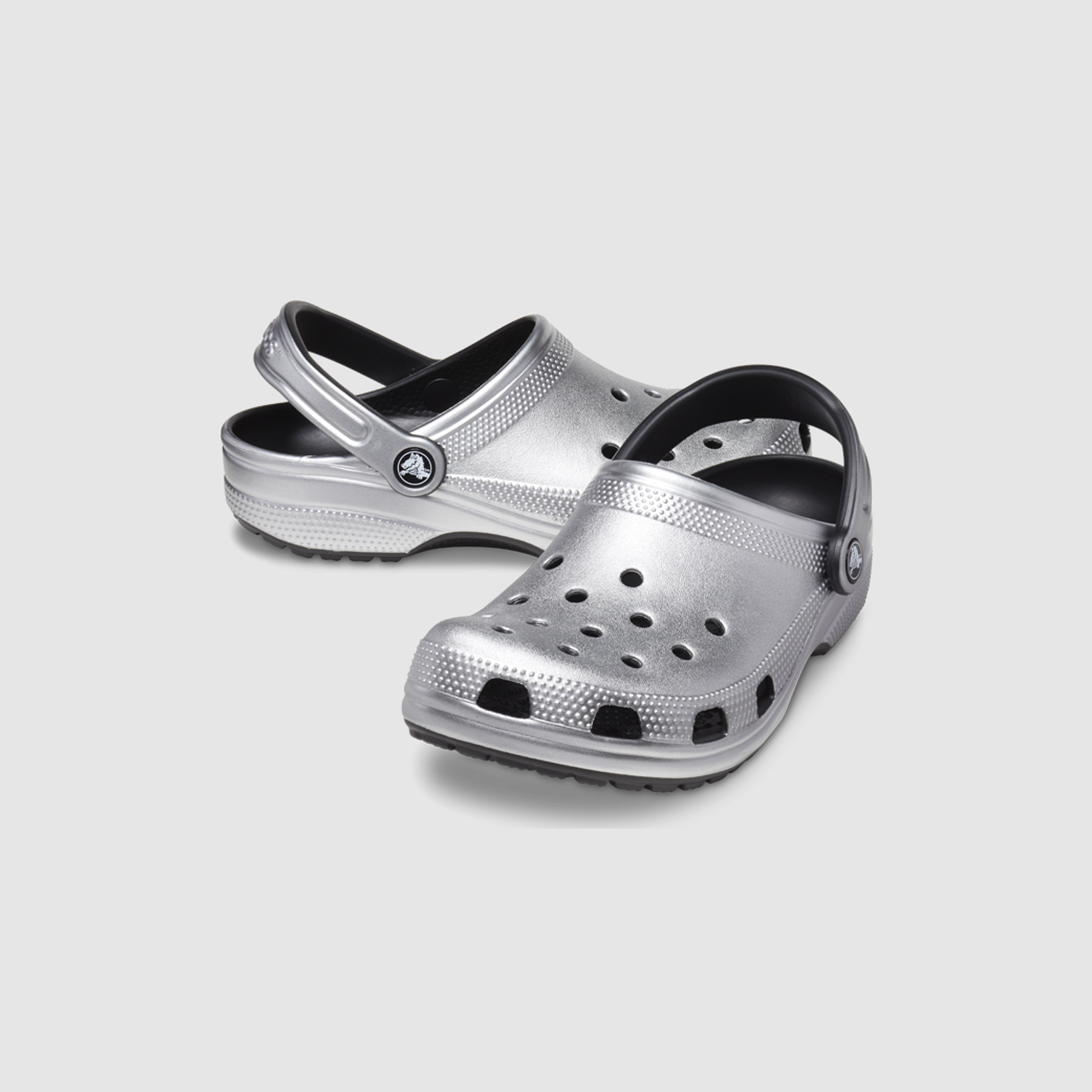 Crocs Classic Metallic Unisex Cut Out Detail Clogs