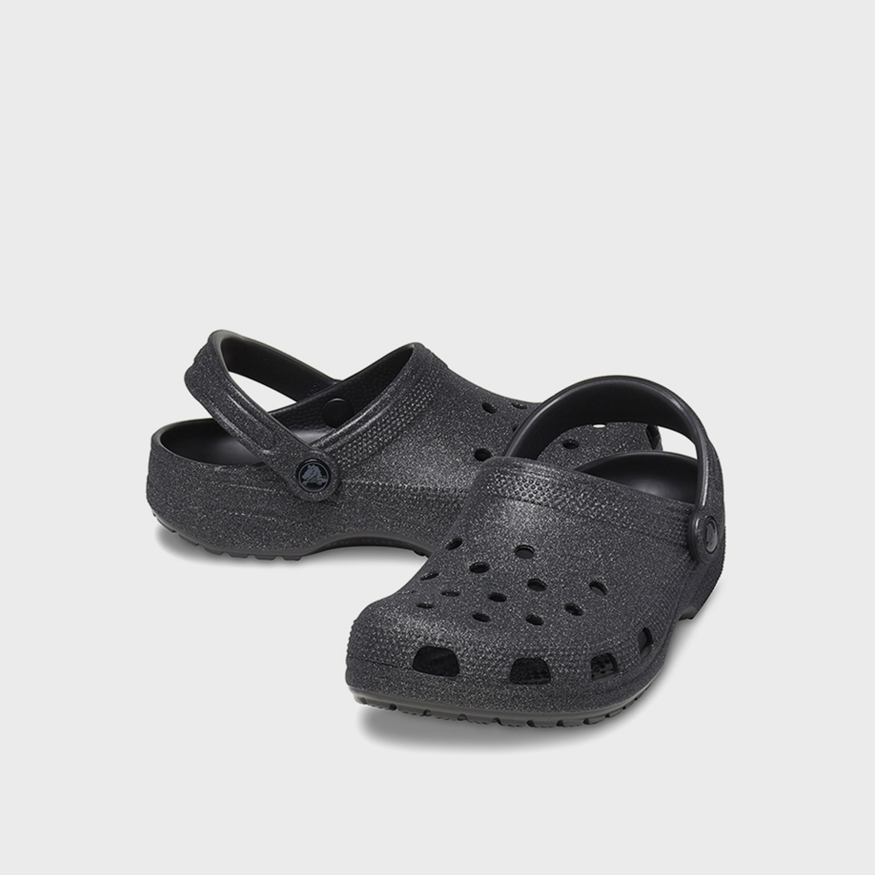 Crocs Back Strap Classic Glitter Clogs | 205942-0WH-men-shoes-flipflopsandslides-image-1