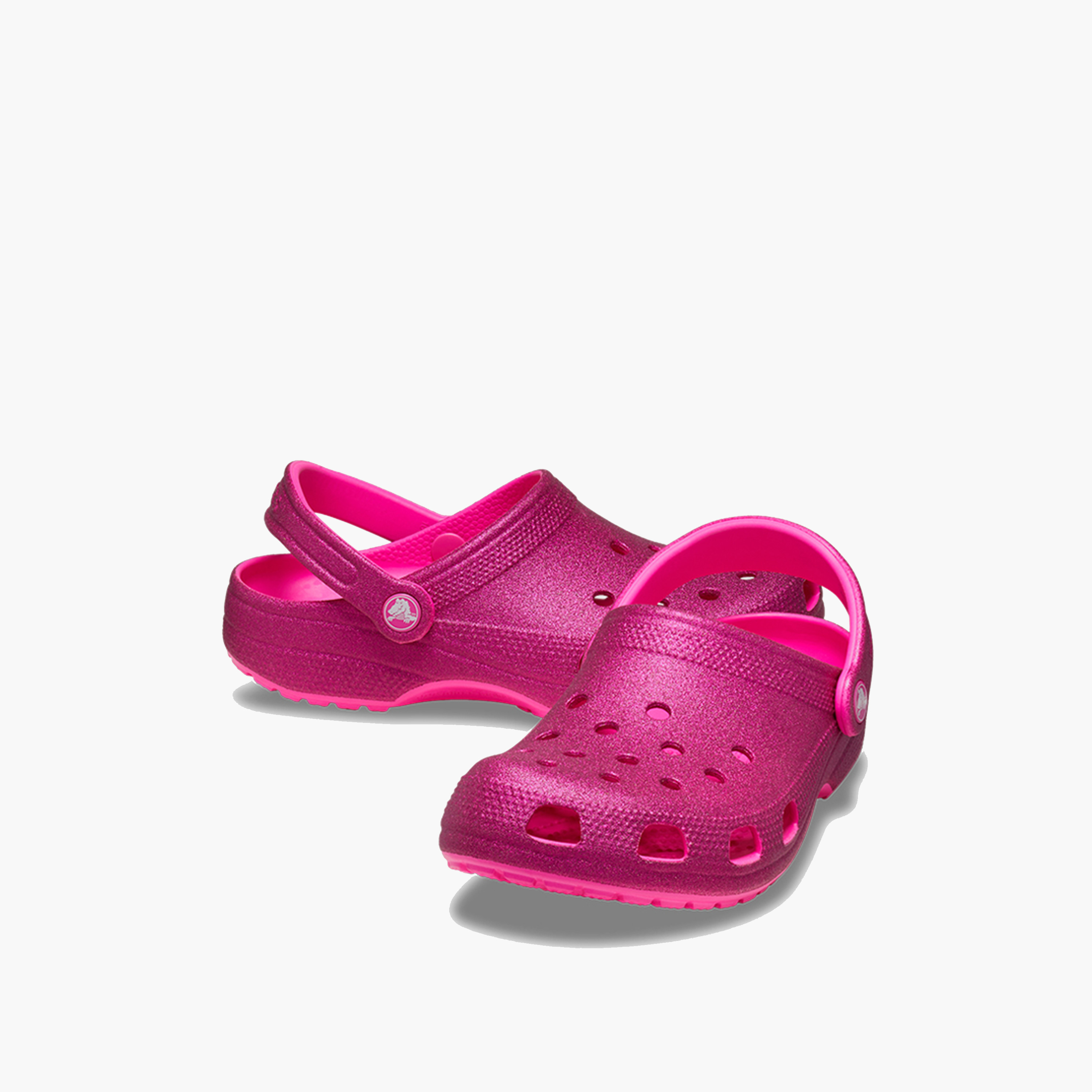 Crocs Women's Slip On Classic Glitter Clogs | 205942-6TW-women-shoes-sandals-flats-image-1