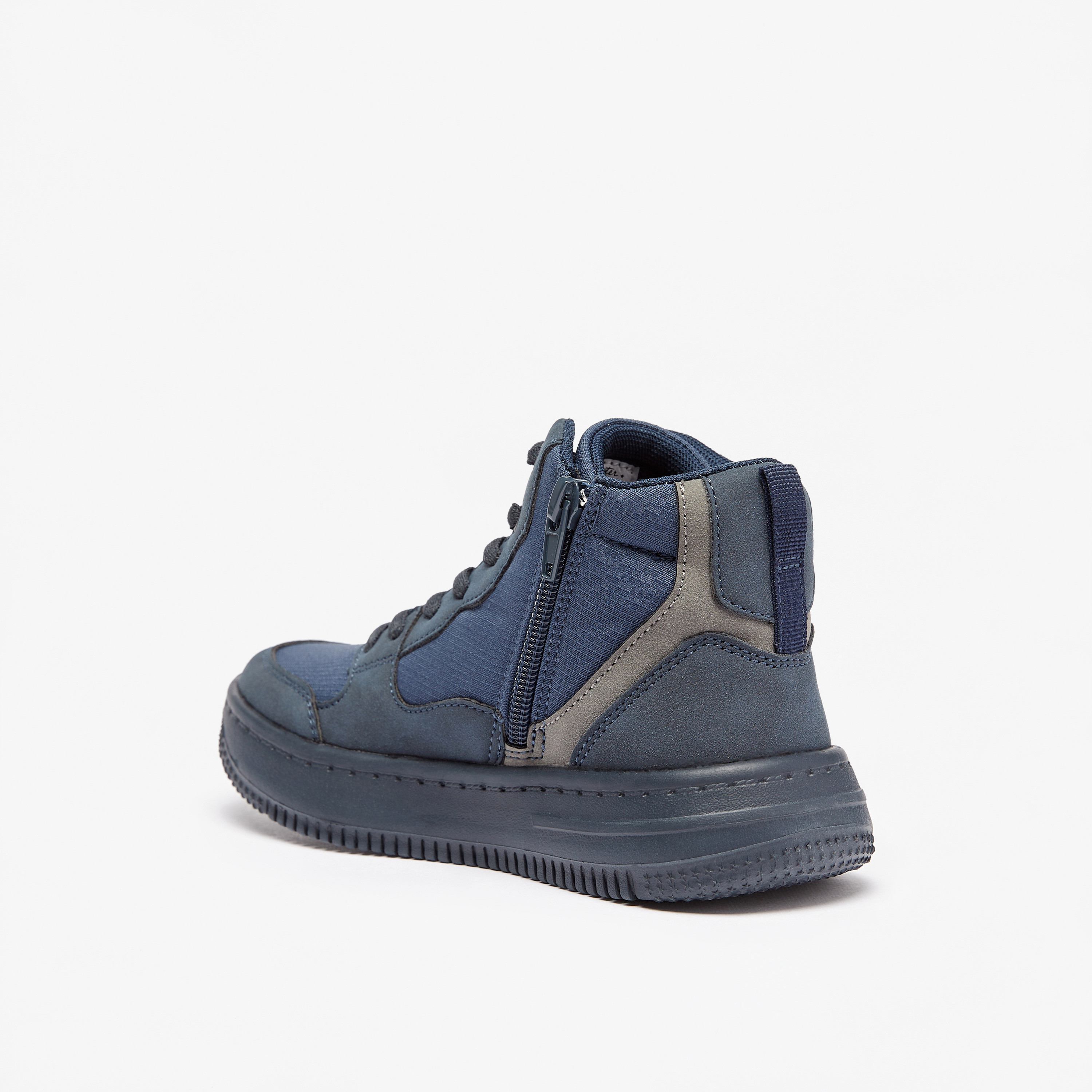 حذاء سنيكرز بكاحل مرتفع وسحاب إغلاق من مستر دوتشيني-boys-shoes-sneakers-image-12