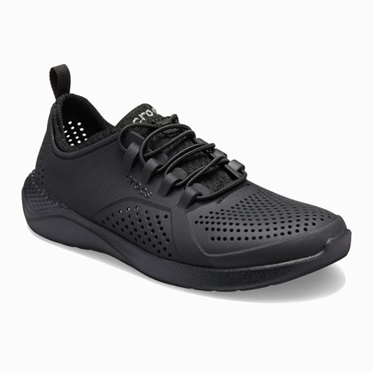 Crocs Toddlers Black Literide Cut Out Detail Pacer Shoes-boys-shoes-sneakers-image-2