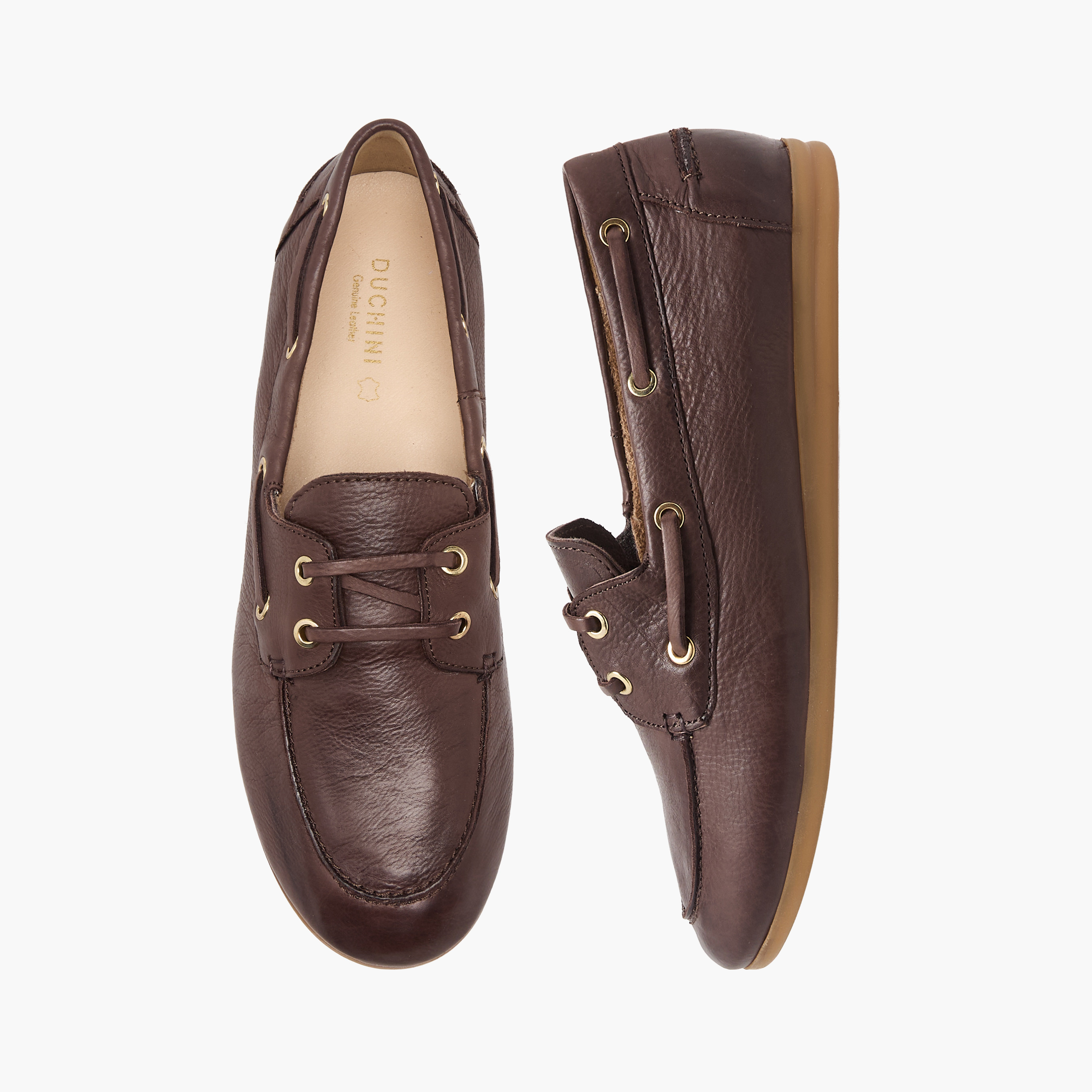 حذاء سهل الارتداء جلد للنساء من دوتشيني-women-shoes-flats-loafers-image-1