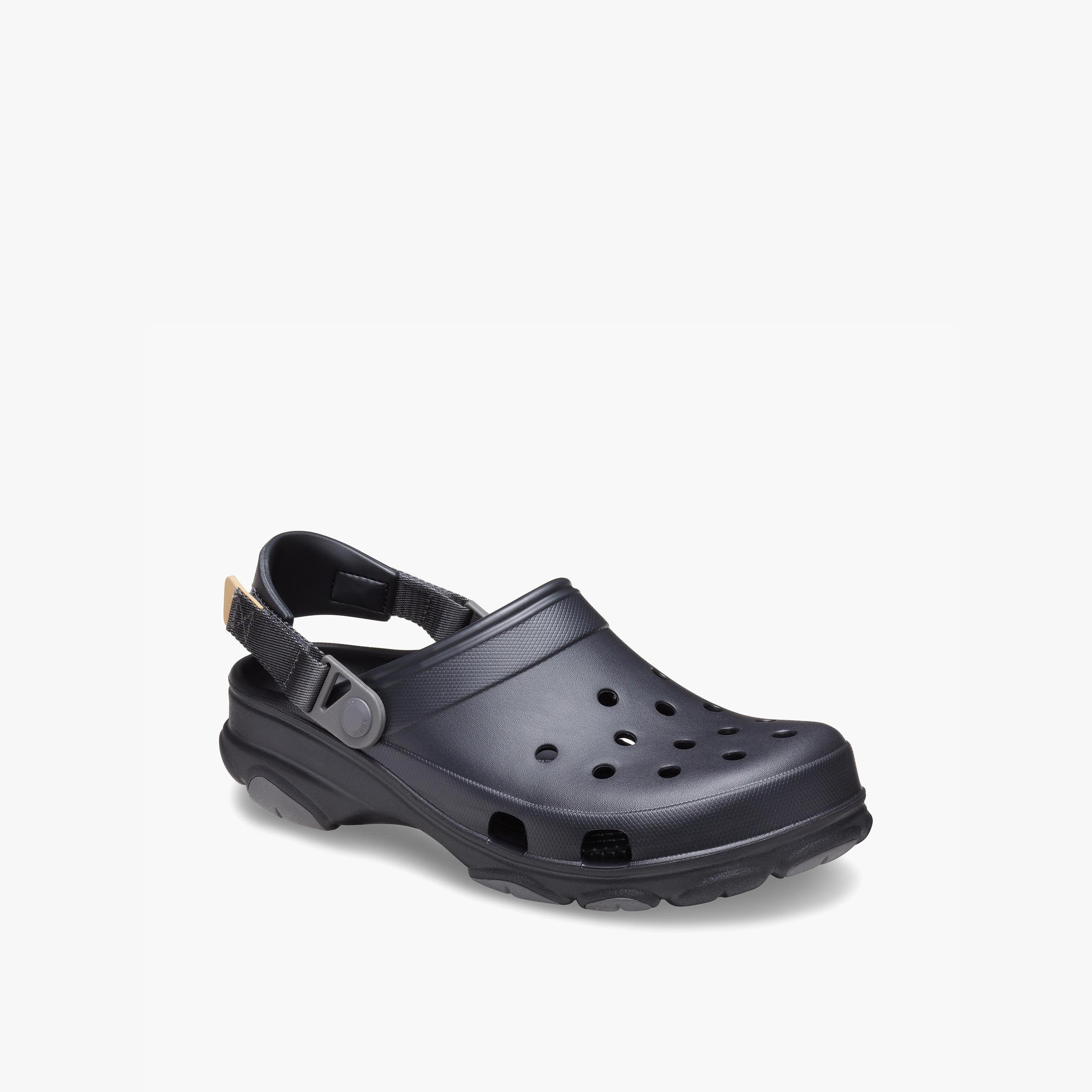 قباقيب كروكس كلاسيكي بحزام خلفي مع تصميم ذاتي بلون أسود للجنسين لجميع التضاريس-men-shoes-sandals-image-1