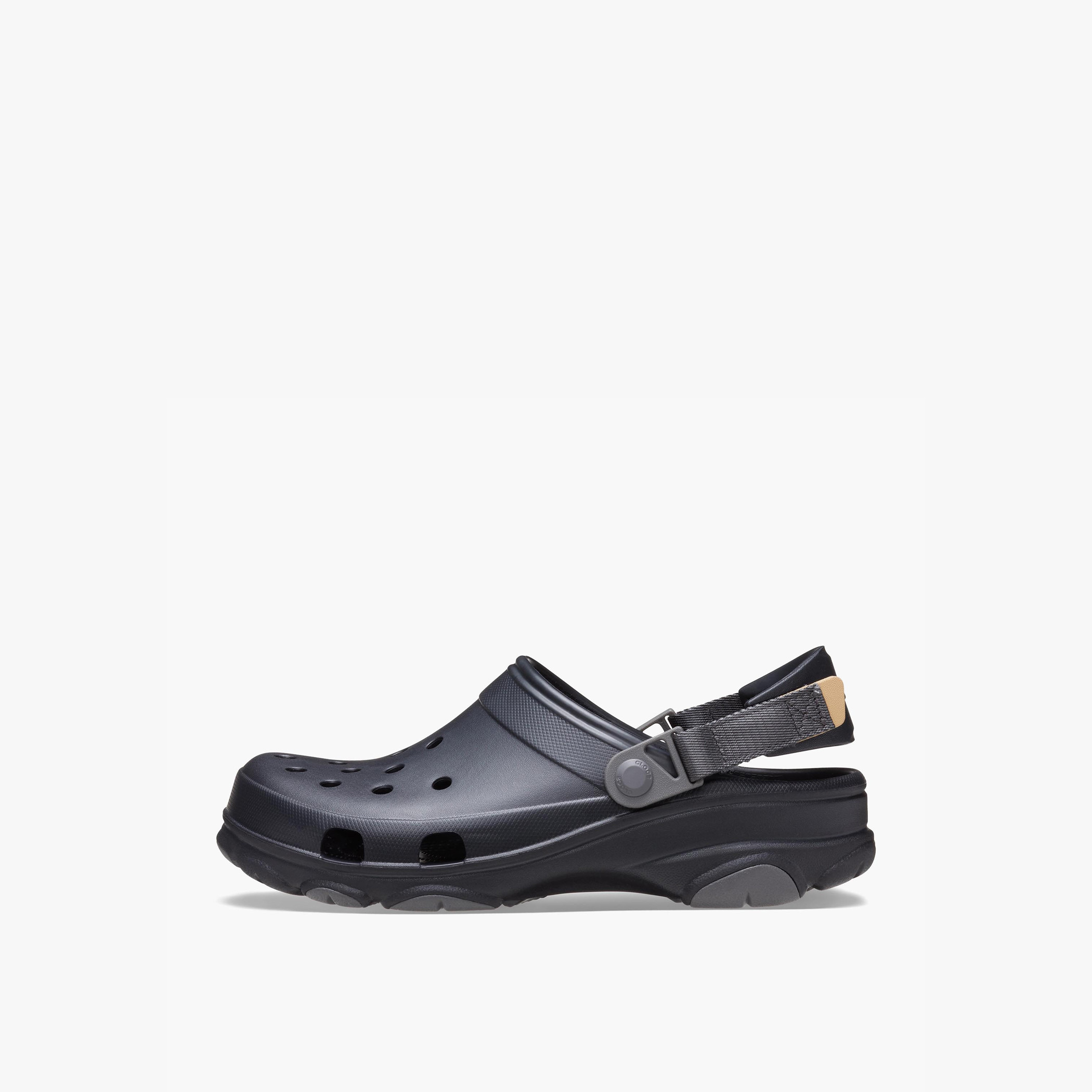 قباقيب كروكس كلاسيكي بحزام خلفي مع تصميم ذاتي بلون أسود للجنسين لجميع التضاريس-men-shoes-sandals-image-4
