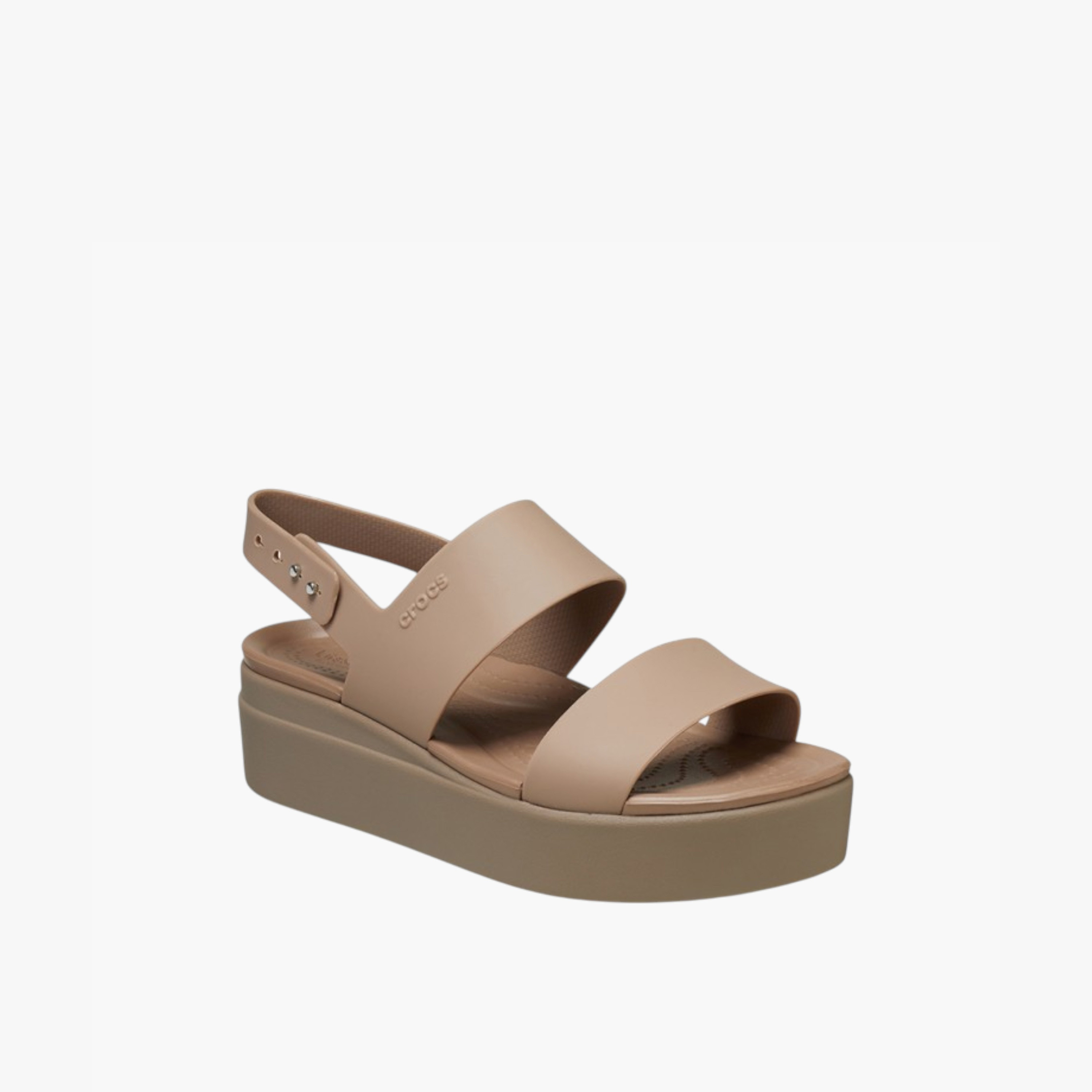 صندل مسطّح بأحزمة وحزام خلفي للنساء من كروكس-women-shoes-sandals-heeled-image-2