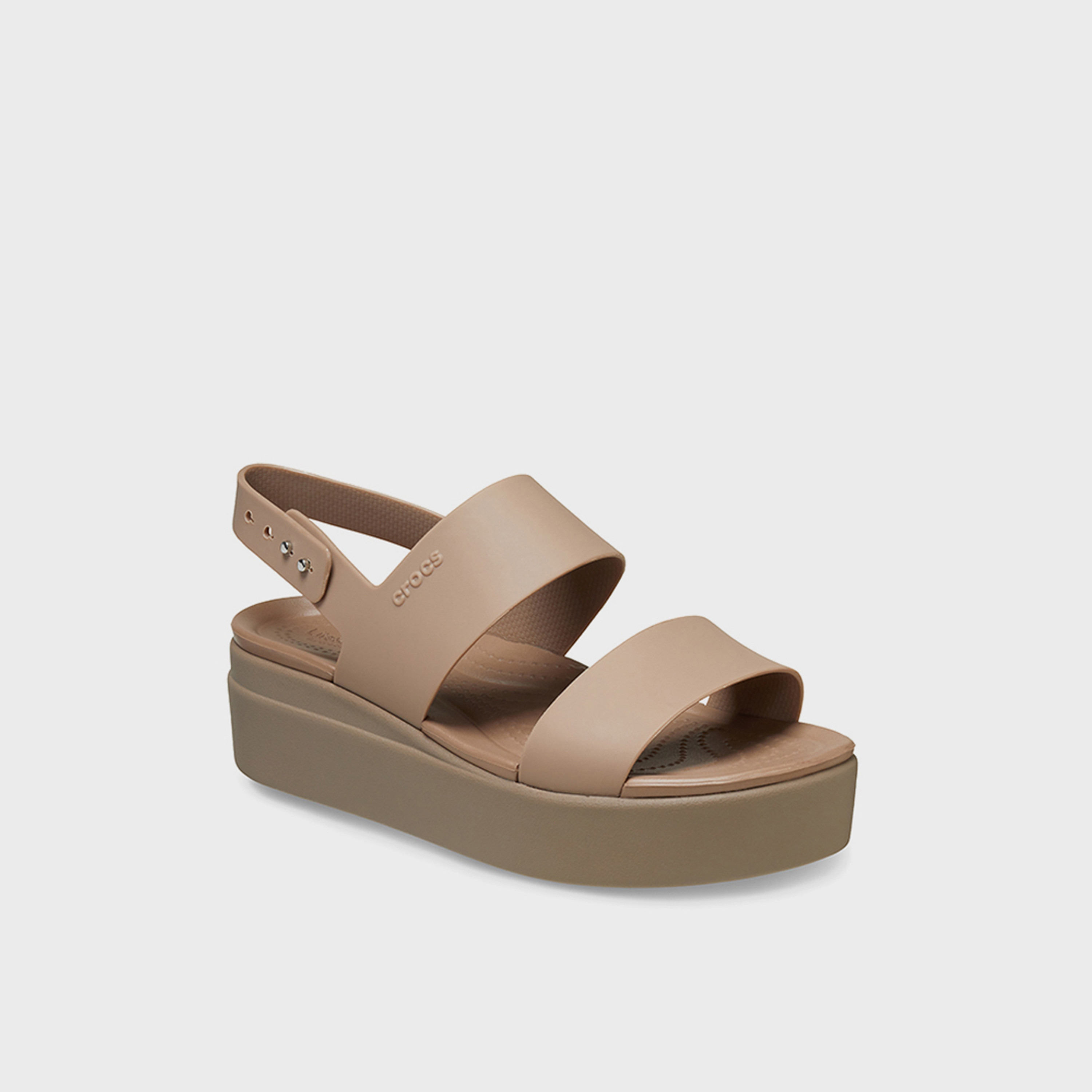 Crocs Women's Buckle Strap Brooklyn Wedges | 206453-2EL-women-shoes-sandals-heeled-image-3