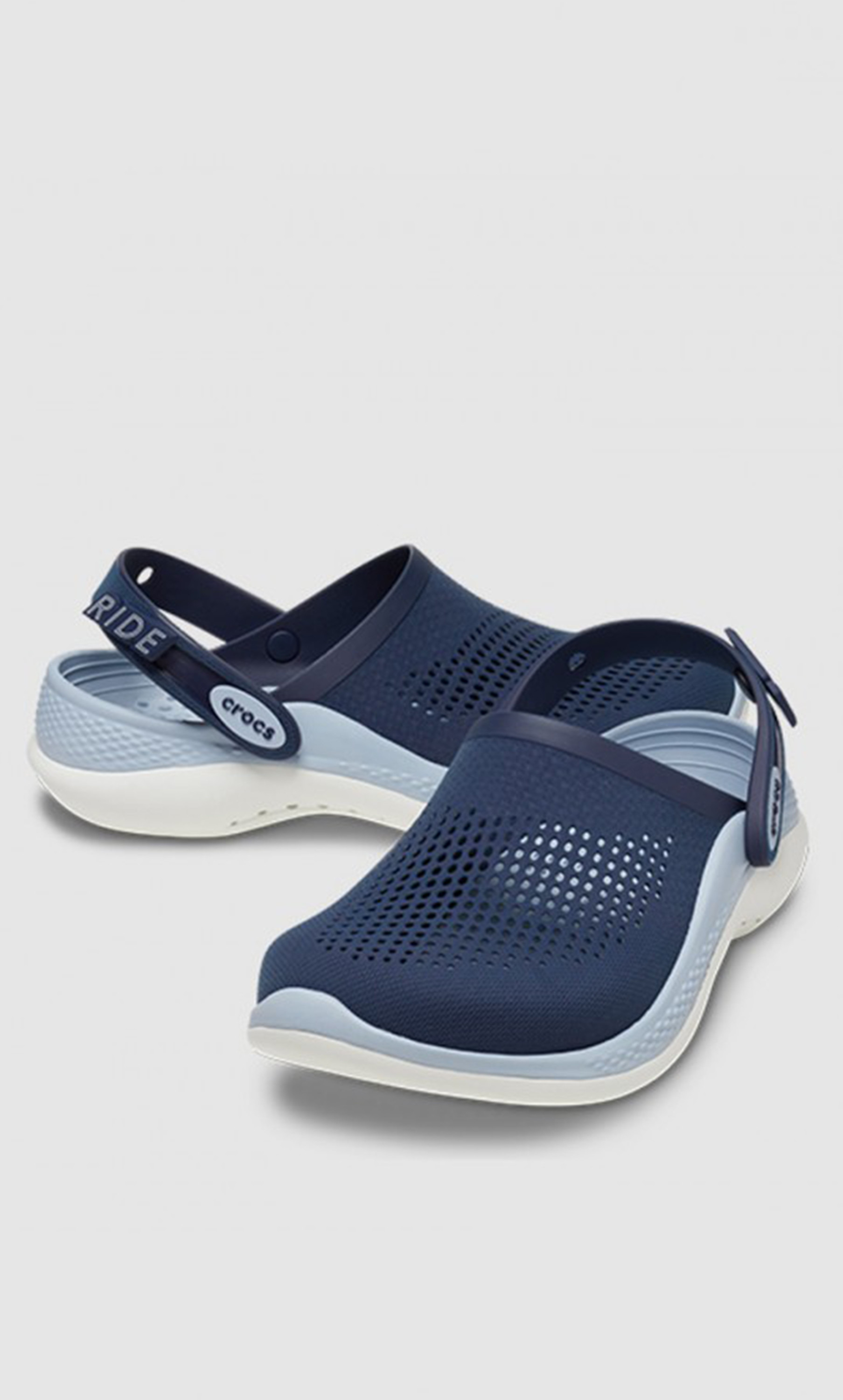 Crocs Unisex Navy Blue Literide 360 Perforated Clogs-men-shoes-sandals-image-1