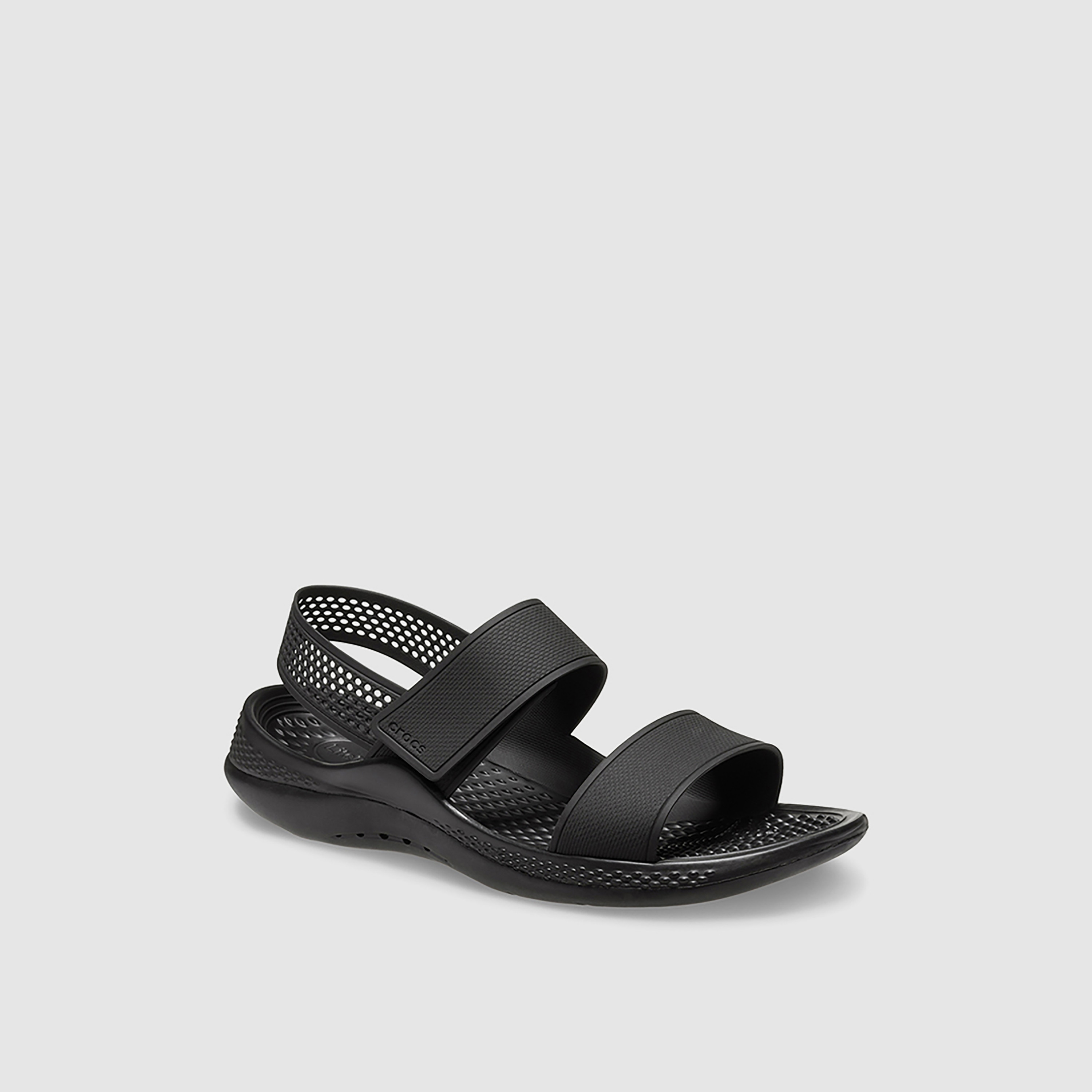 صندل نسائي من كروكس لايت رايد مع كت أوت ديتيلد ذو فيلكرو مسطح  | 206711-women-shoes-sandals-flats-image-1