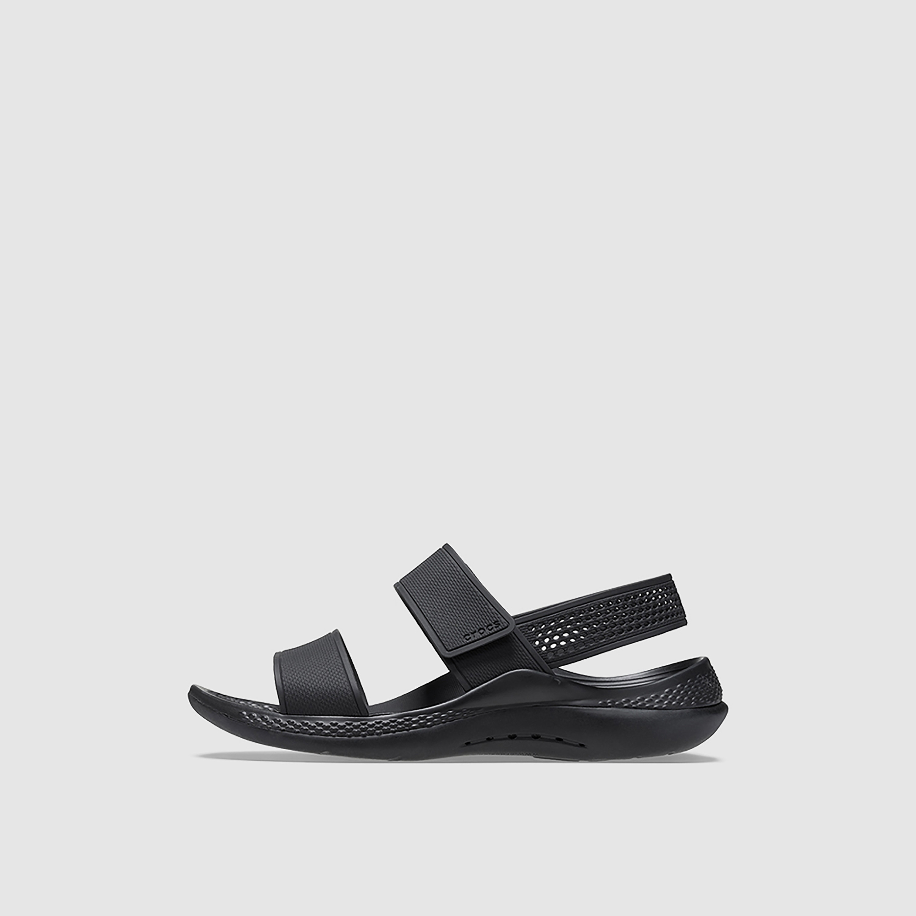 Crocs Women LiteRide Cut-Out Detailed Flat Velcro Sandals | 206711-women-shoes-sandals-flats-image-4