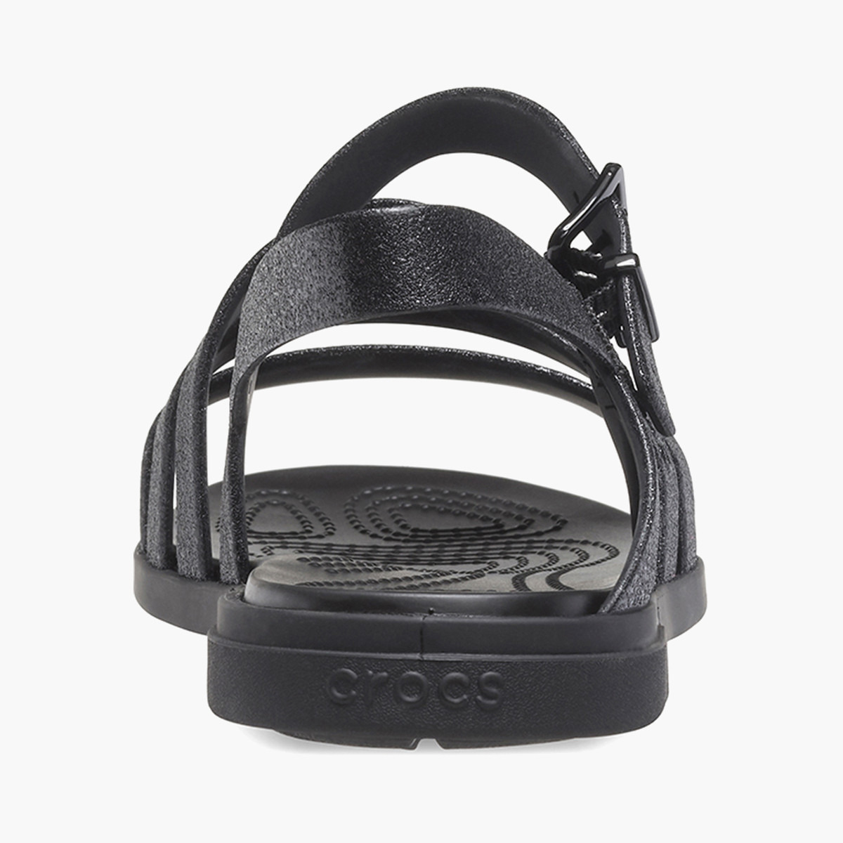 كروكس صنادل نسائية سوداء مفتوحة من الأمام-women-shoes-sandals-flats-image-5