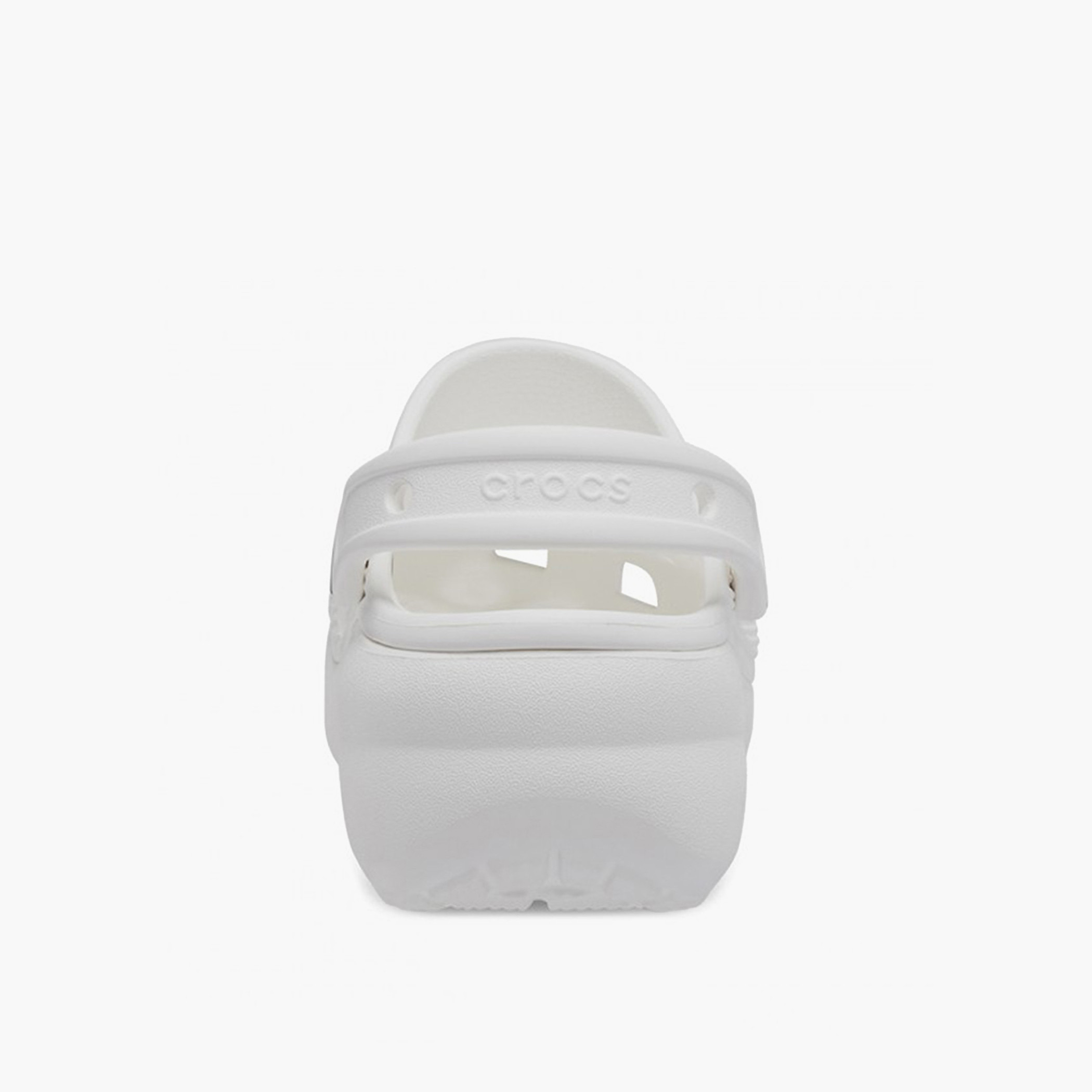 Crocs Women White Round Toe Cut Out Detail Classic Clogs-women-shoes-flipflopsandslides-image-4