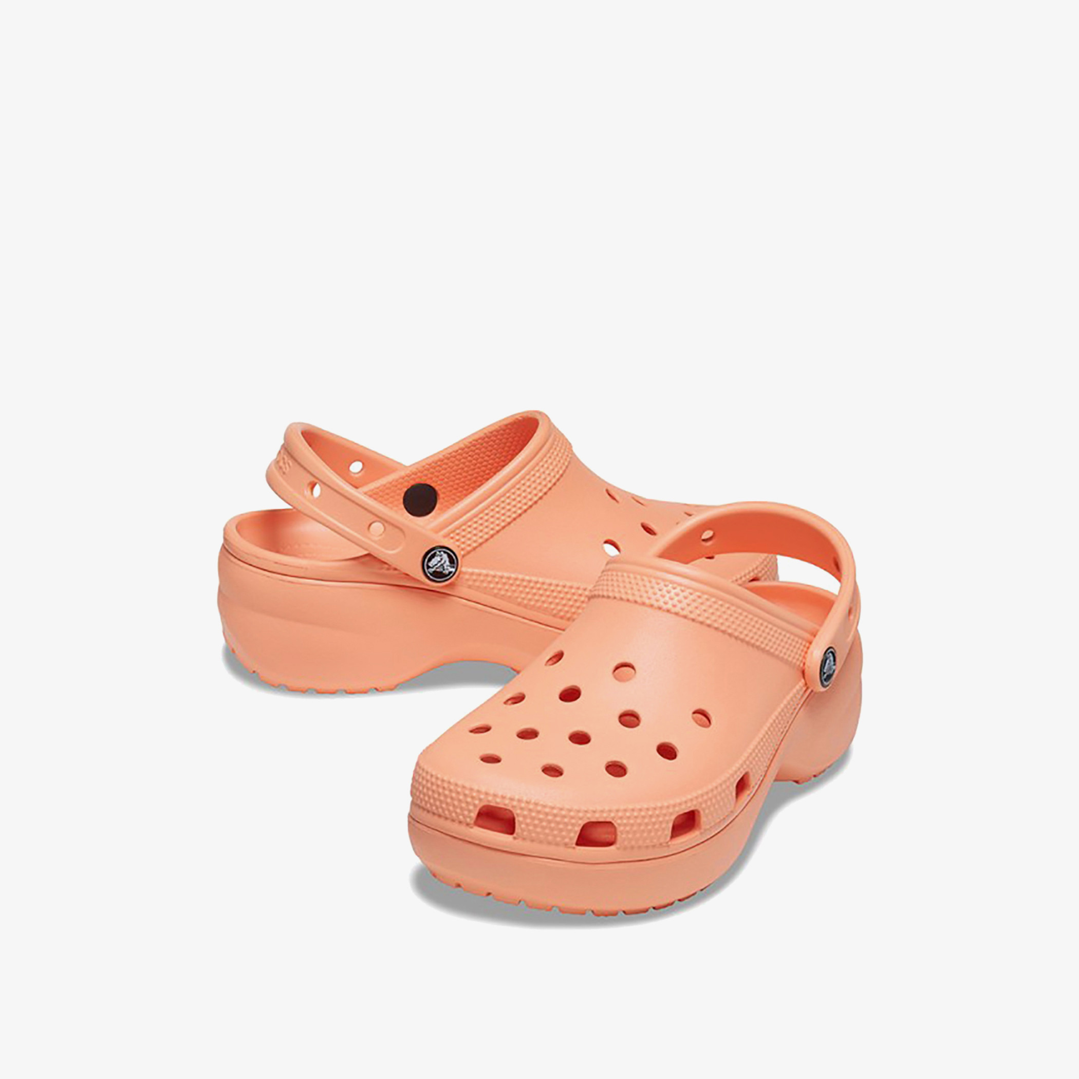 Orange on sale crocs women