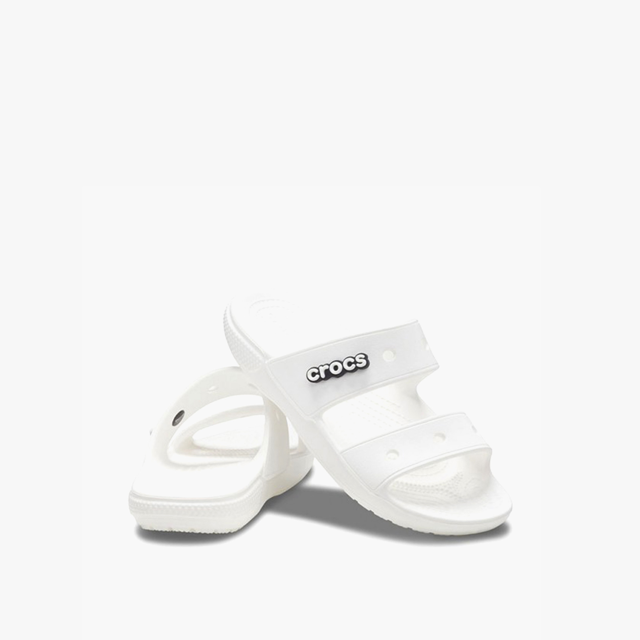 كروكس كلاسيك صنادل بيضاء للجنسين مفتوحة القدم-women-shoes-sandals-flats-image-1