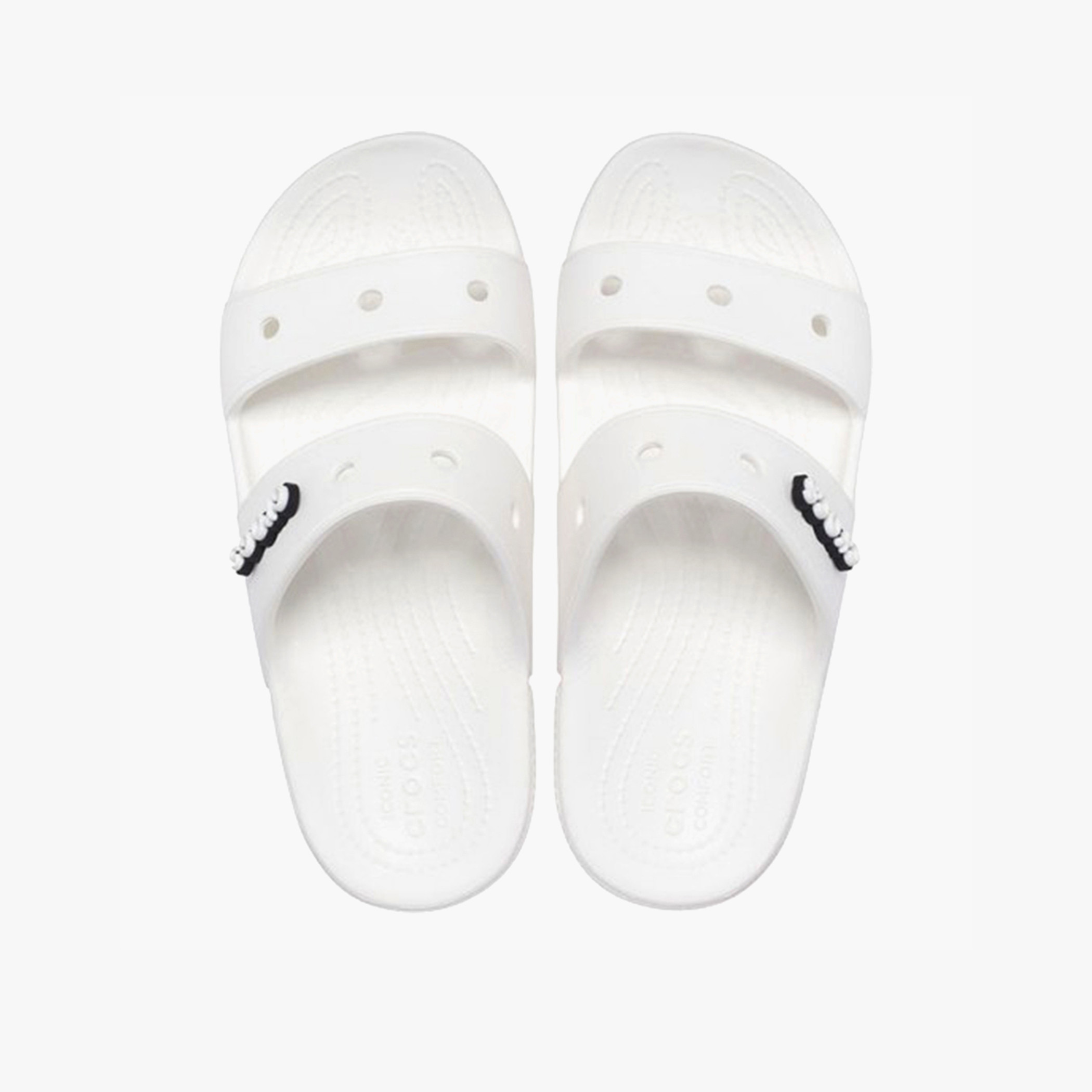 كروكس كلاسيك صنادل بيضاء للجنسين مفتوحة القدم-women-shoes-sandals-flats-image-2