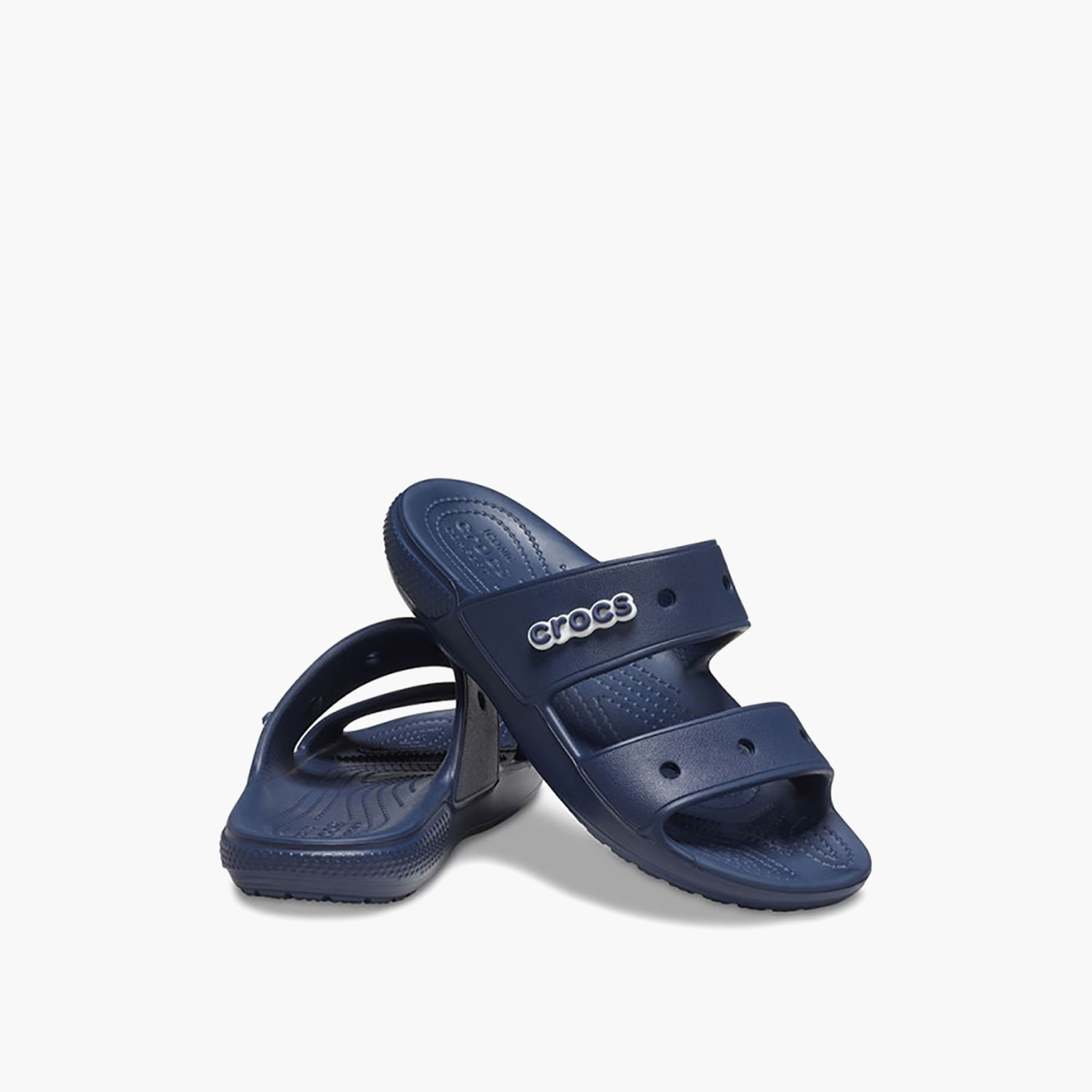 Buy Women s Crocs Unisex Navy Blue Open Toe Classic Slide Sandals