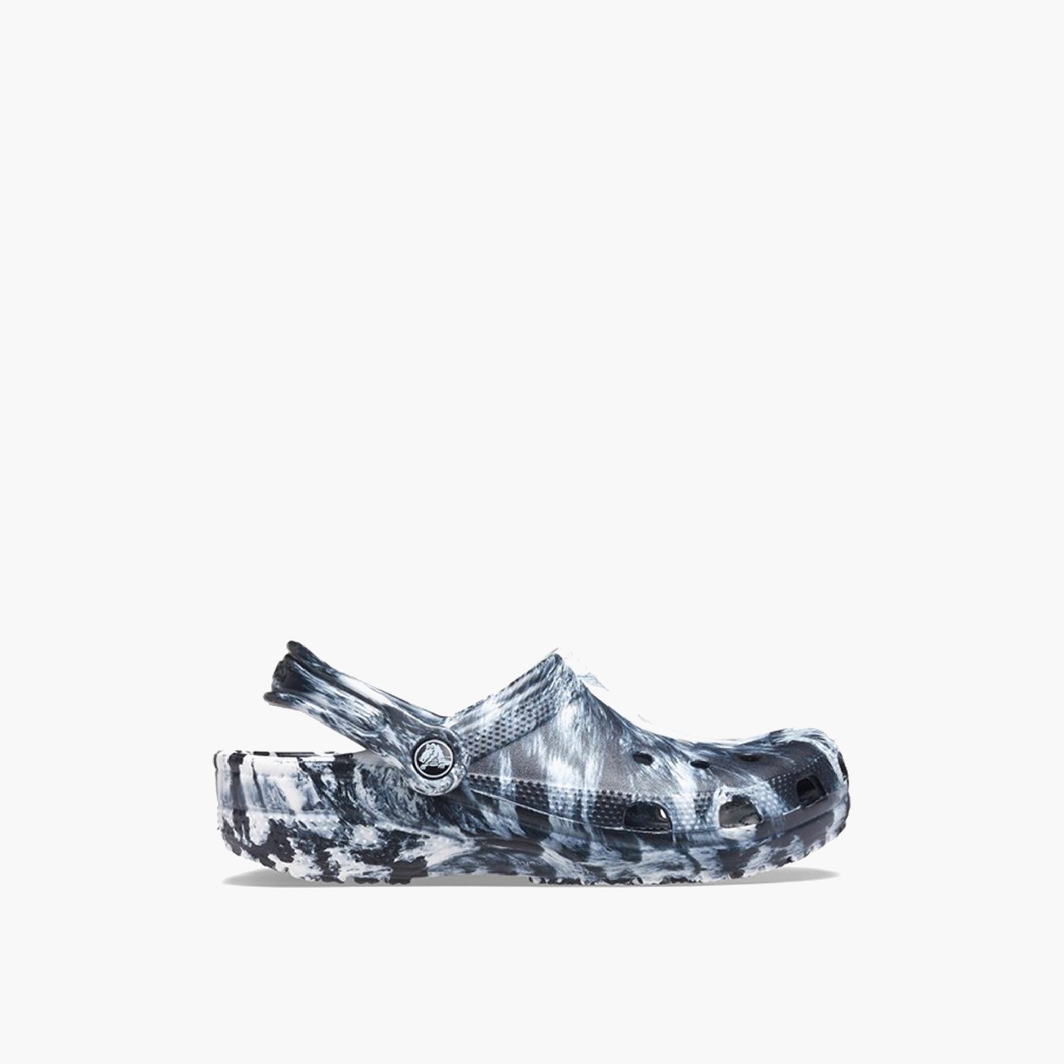 Crocs Unisex Black Round Toe Classic Marbled Clogs-women-shoes-sandals-flats-image-4