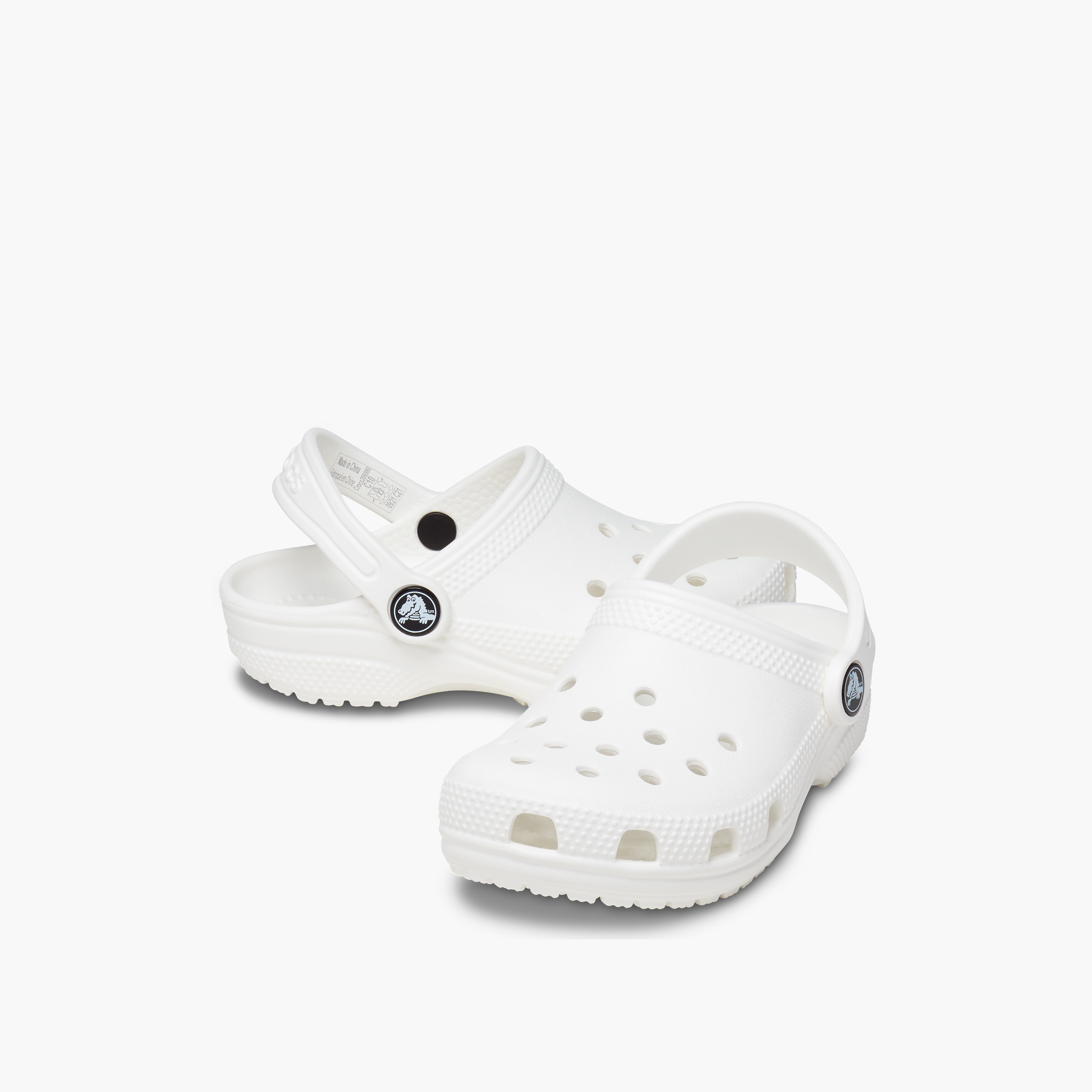 Crocs Unisex Cutout Detail Clogs with Back Strap - 206990-100-boys-shoes-sandals-image-3