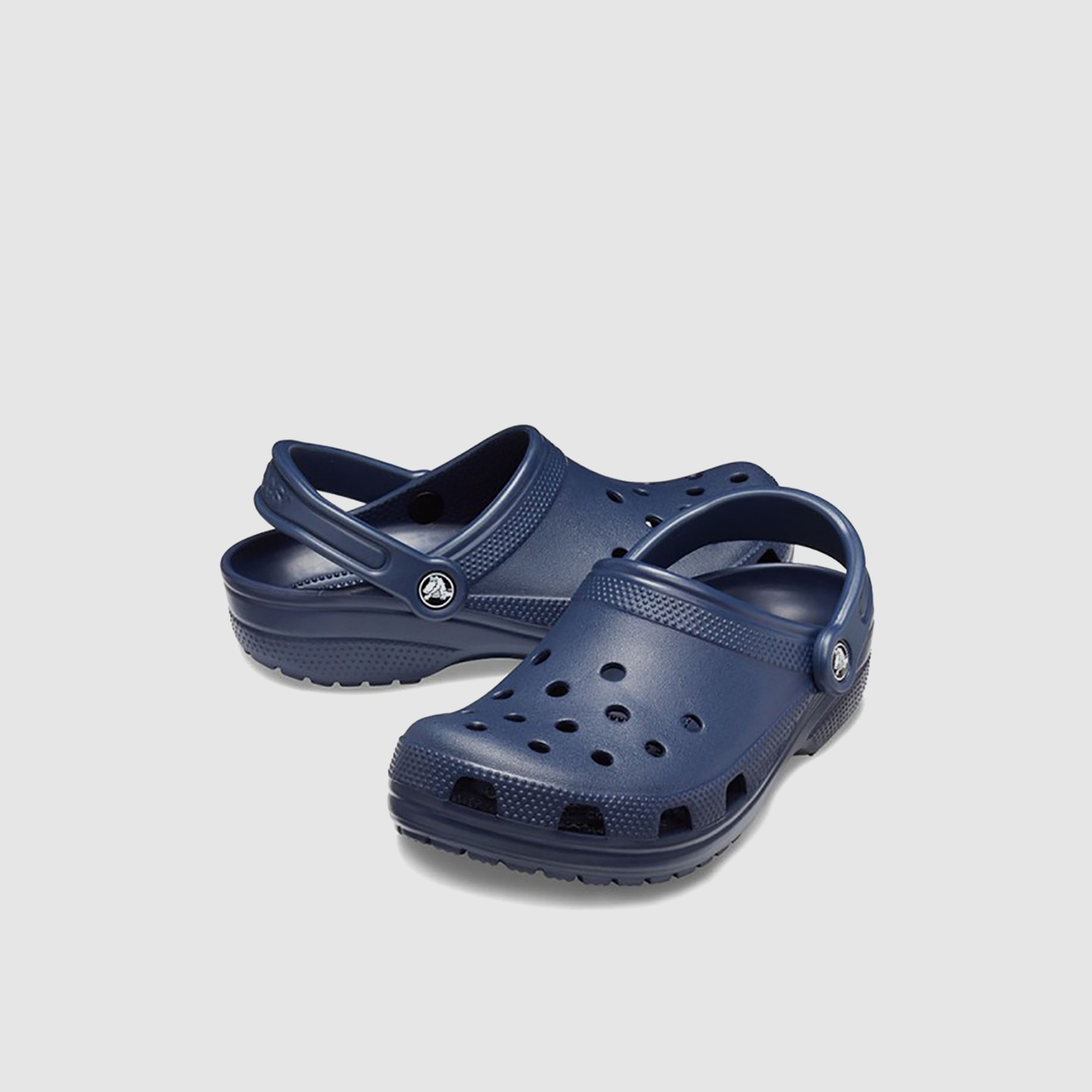 Crocs Toddler Navy Blue Round Toe Cut Out Detail Classic Clogs-girls-shoes-sandals-image-1
