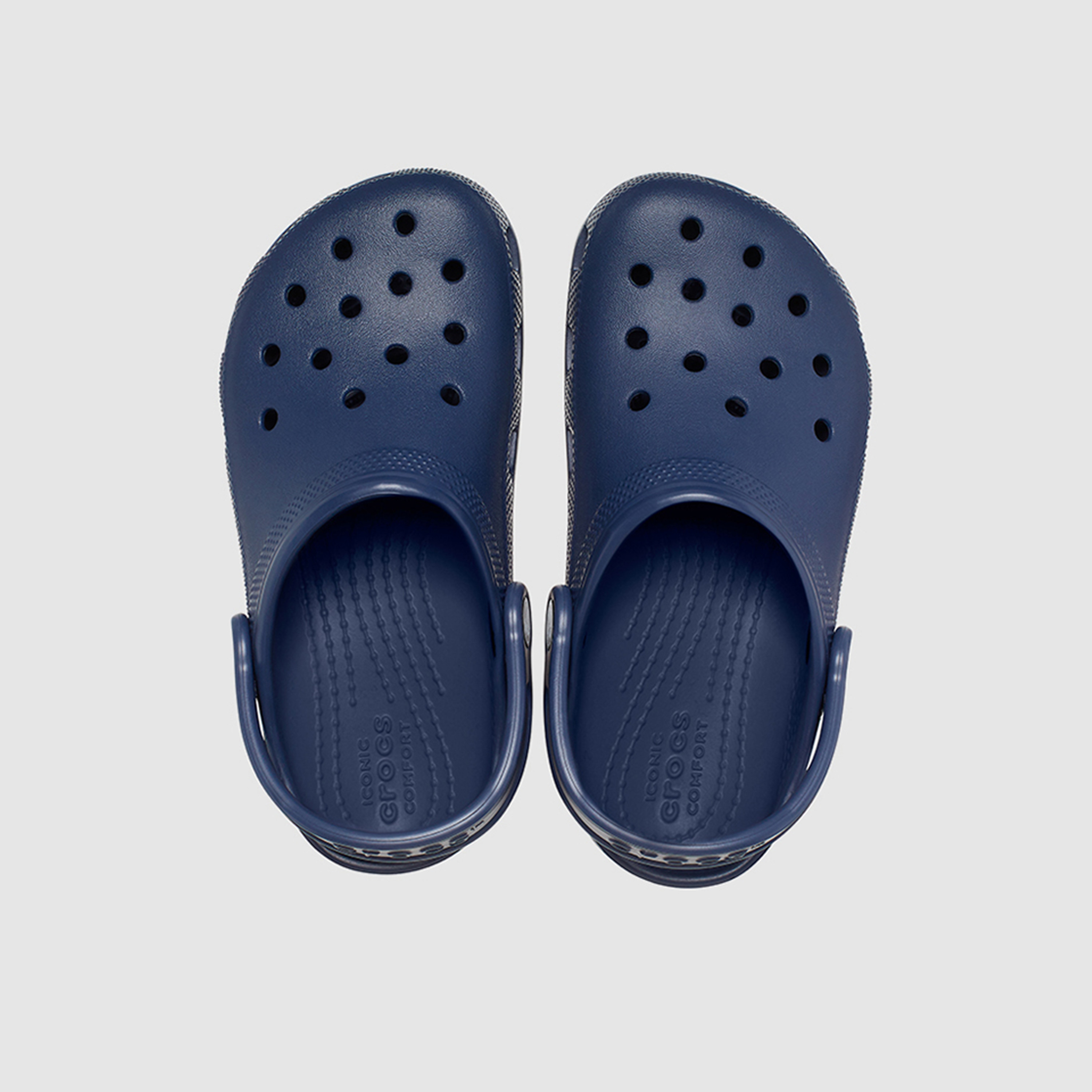 Crocs Toddler Navy Blue Round Toe Cut Out Detail Classic Clogs-girls-shoes-sandals-image-3