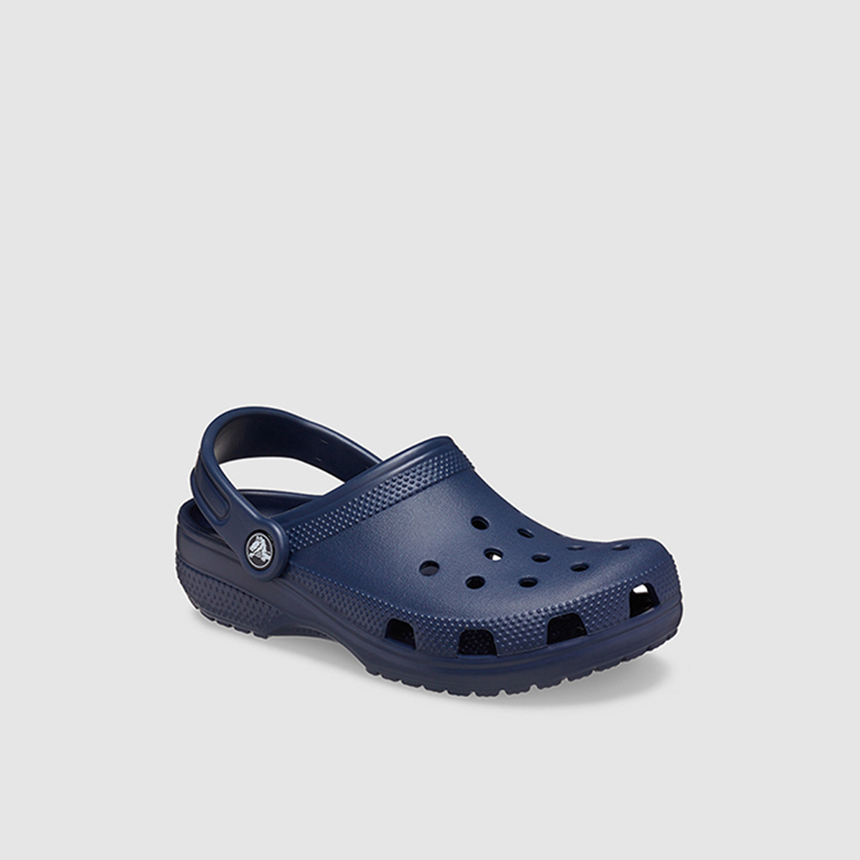Crocs Toddler Navy Blue Round Toe Cut Out Detail Classic Clogs-girls-shoes-sandals-image-4