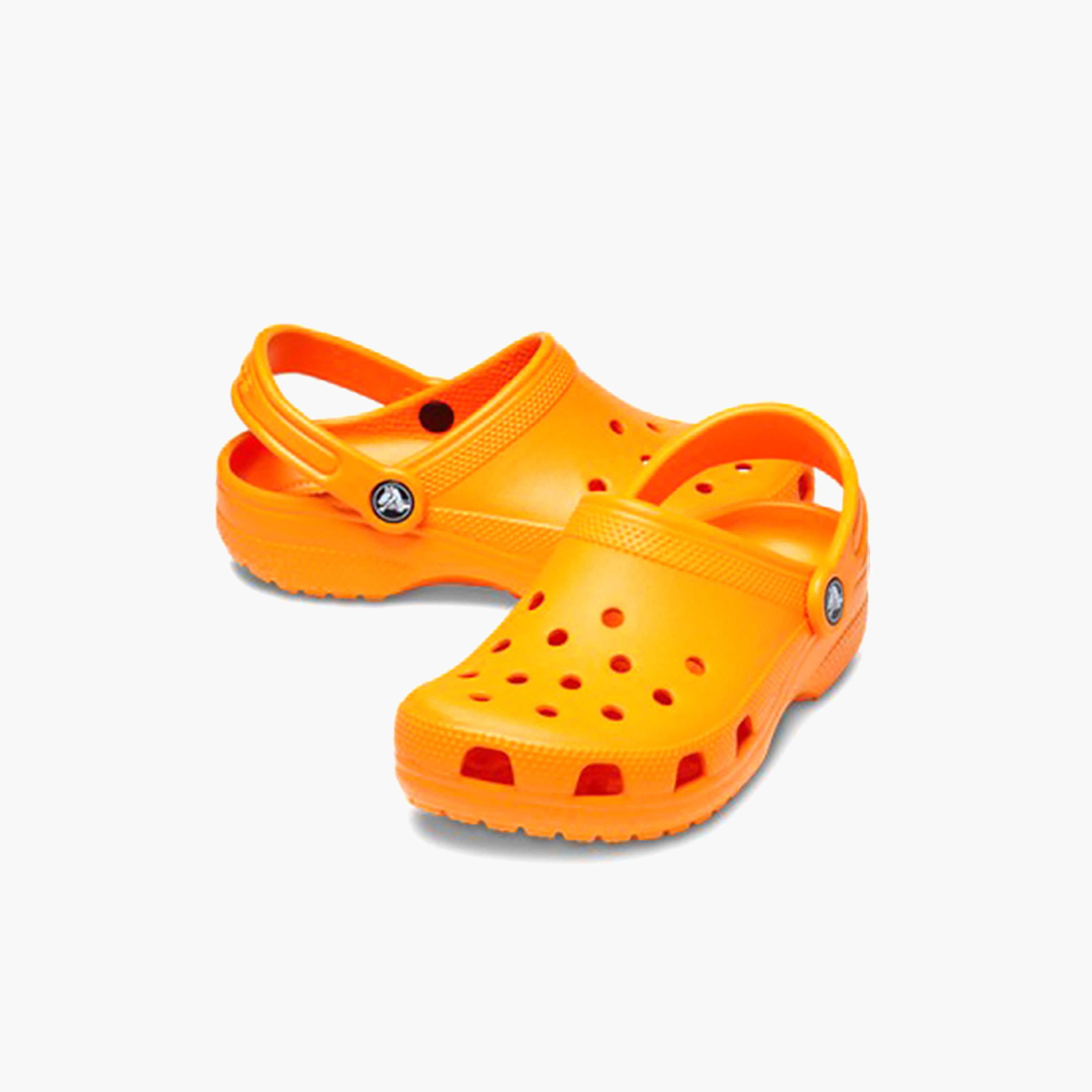 Crocs Toddler Orange Round Toe Cut Out Detail Classic Clogs-baby-boys-shoes-sandals-image-1