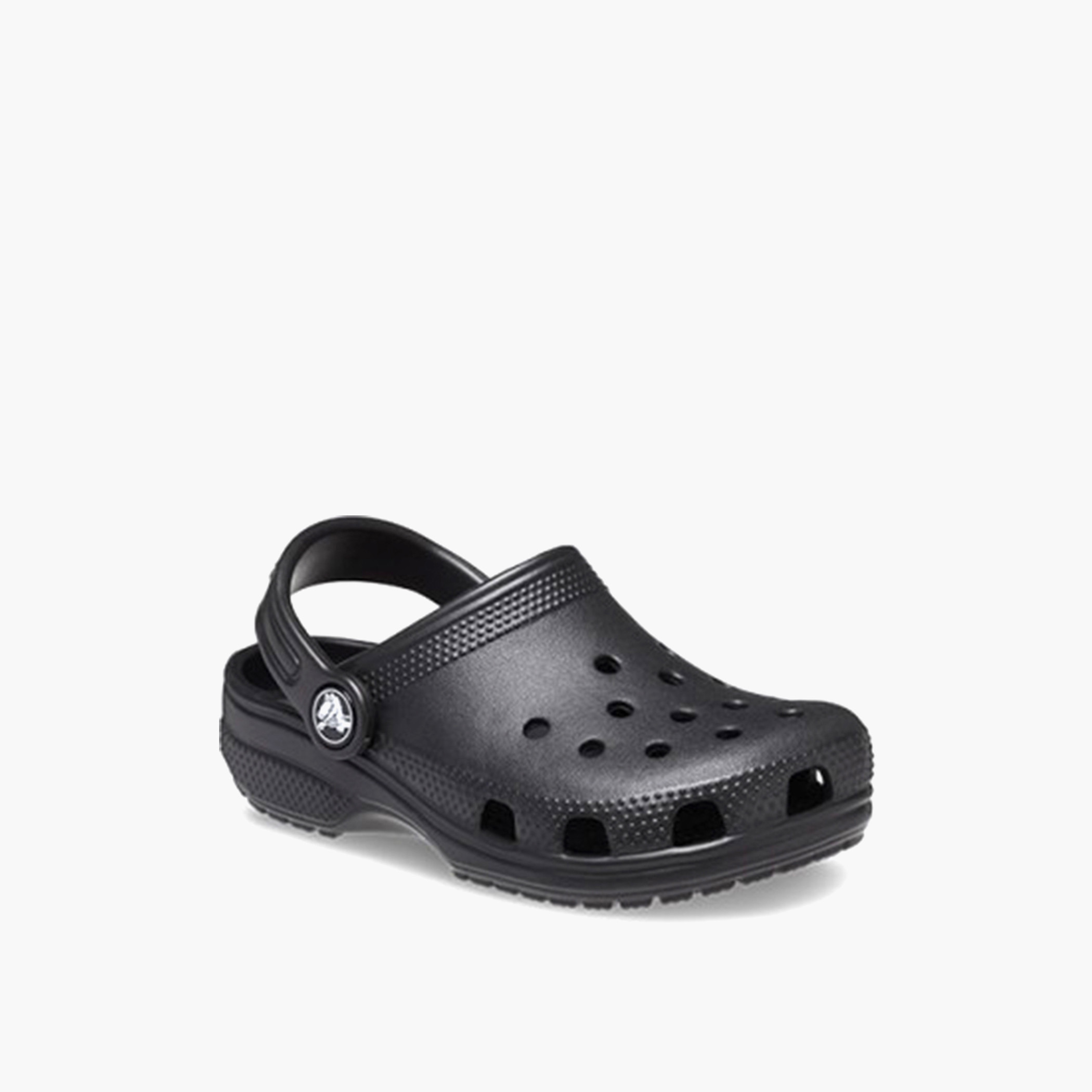 Crocs Kids Black Round Toe Classic Clogs-girls-shoes-sandals-image-3