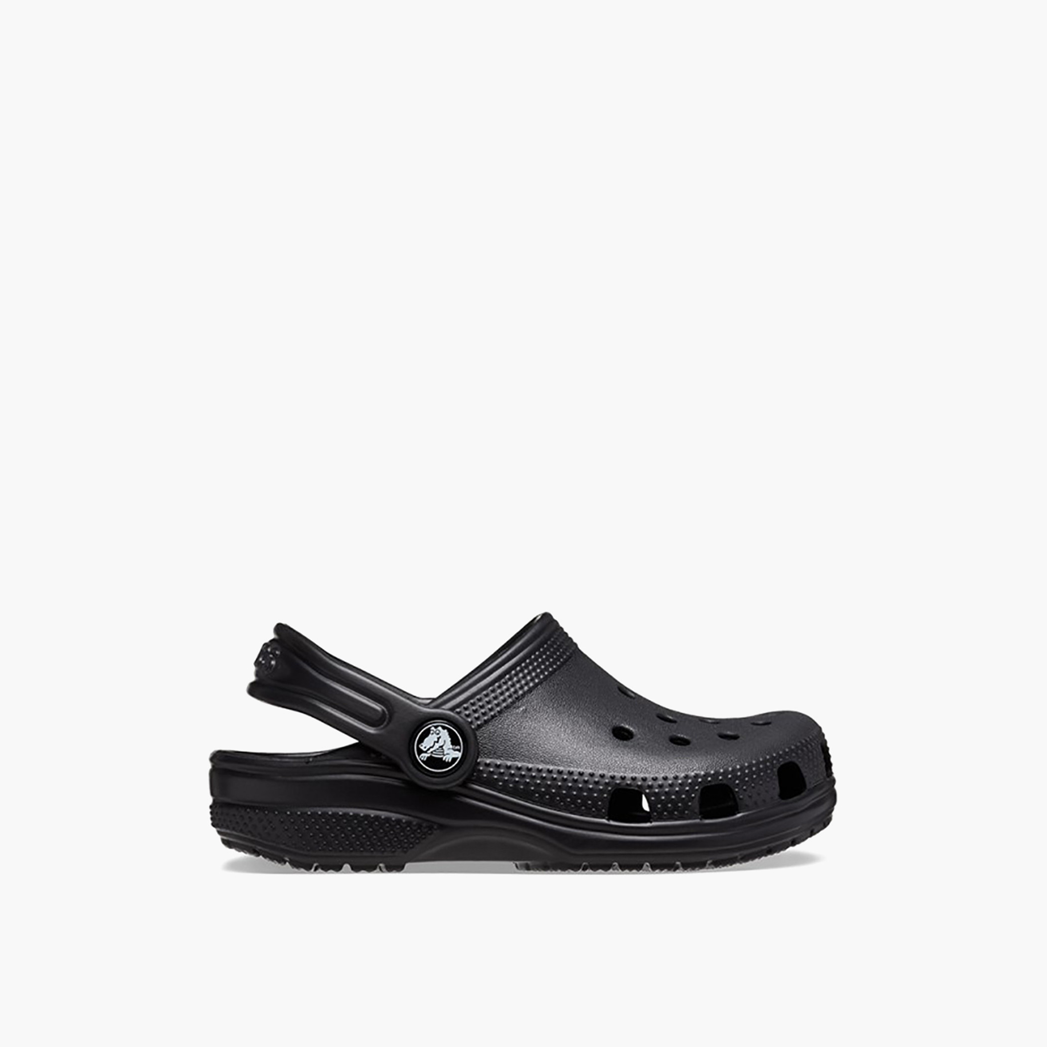 Crocs Kids Black Round Toe Classic Clogs-girls-shoes-sandals-image-5