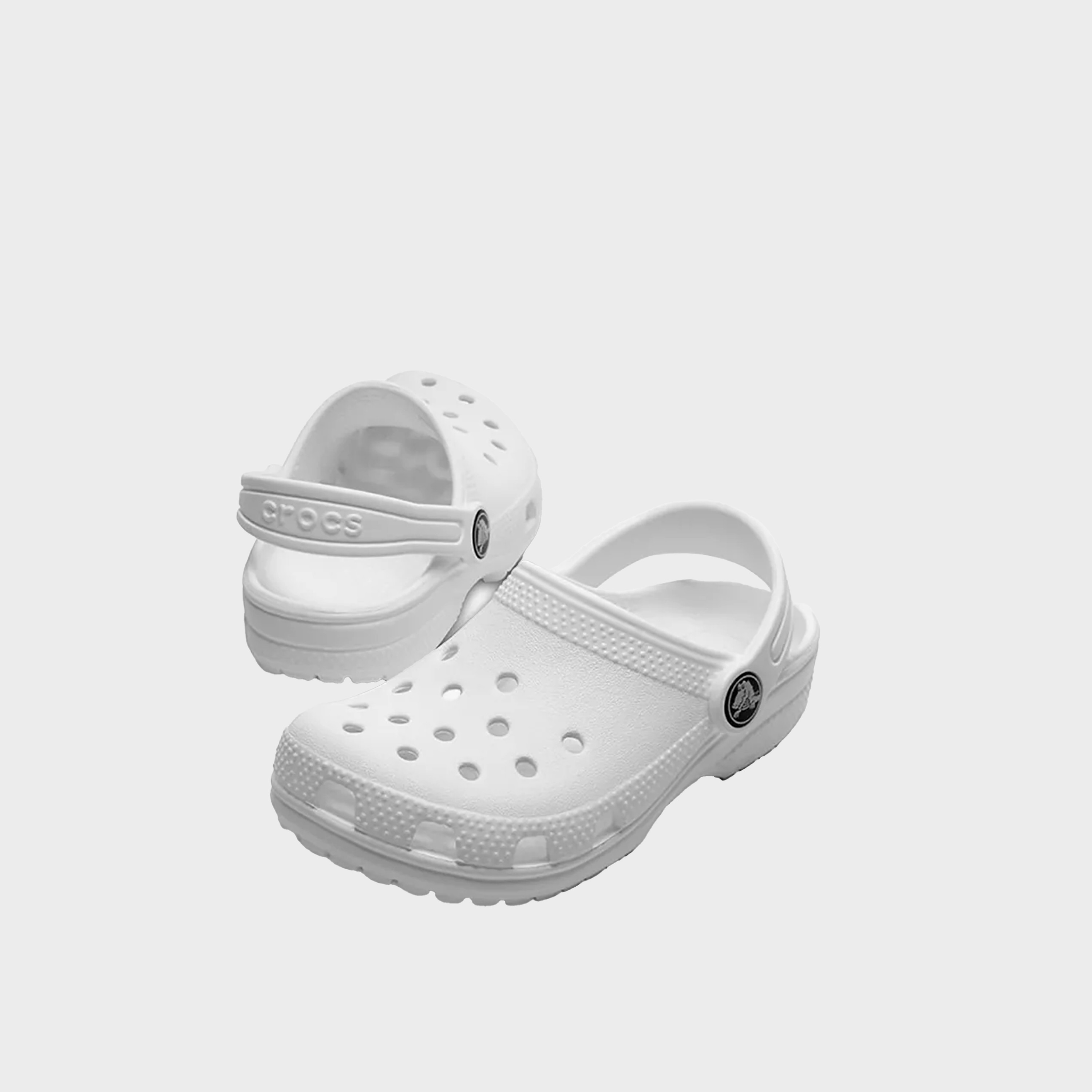 قباقيب كروكس كلاسيك بيضاء للأطفال مع مزين بفتحة وحمالات خلفية-boys-shoes-sandals-image-4