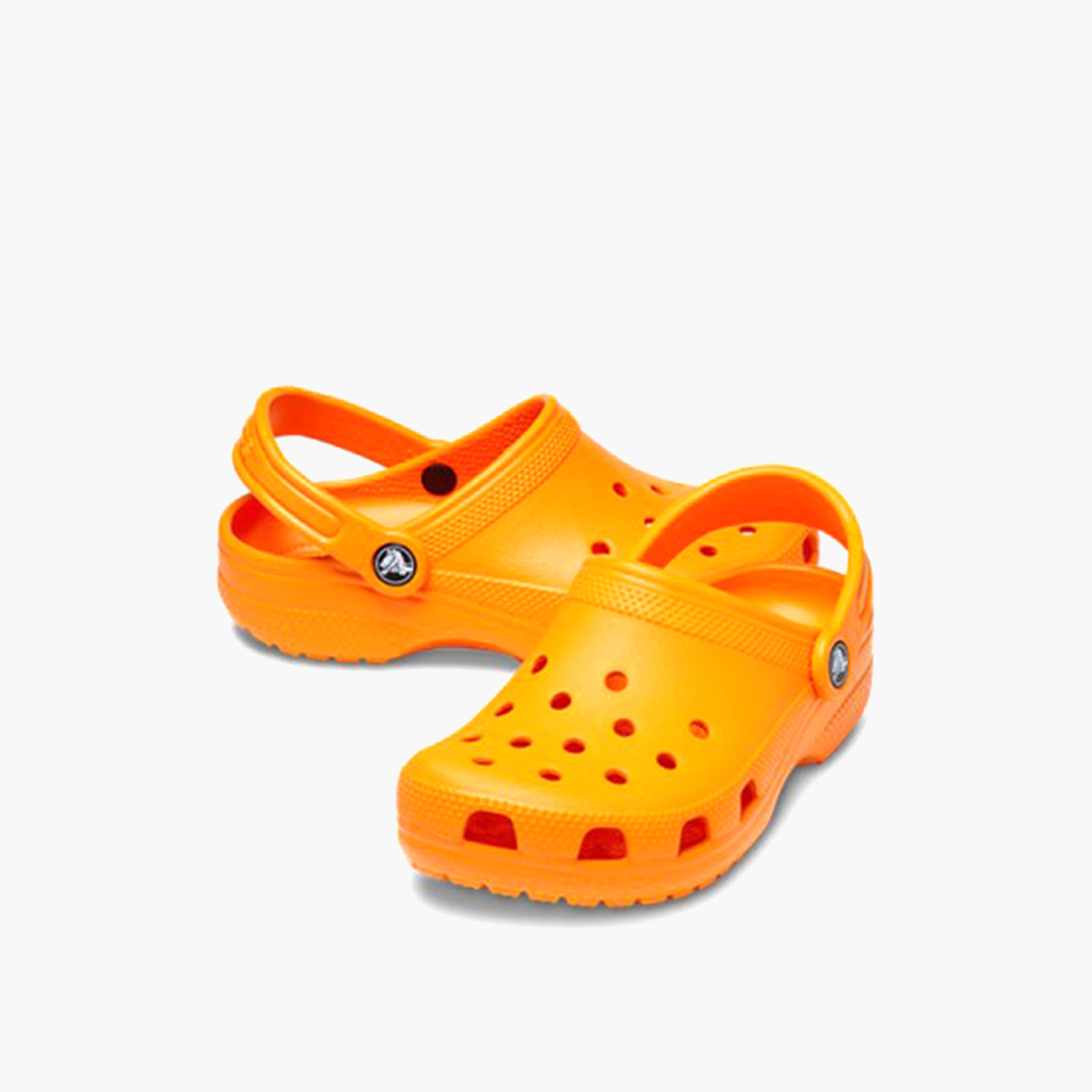 Crocs Kids Orange Round Toe Classic Clogs-boys-shoes-sandals-image-1