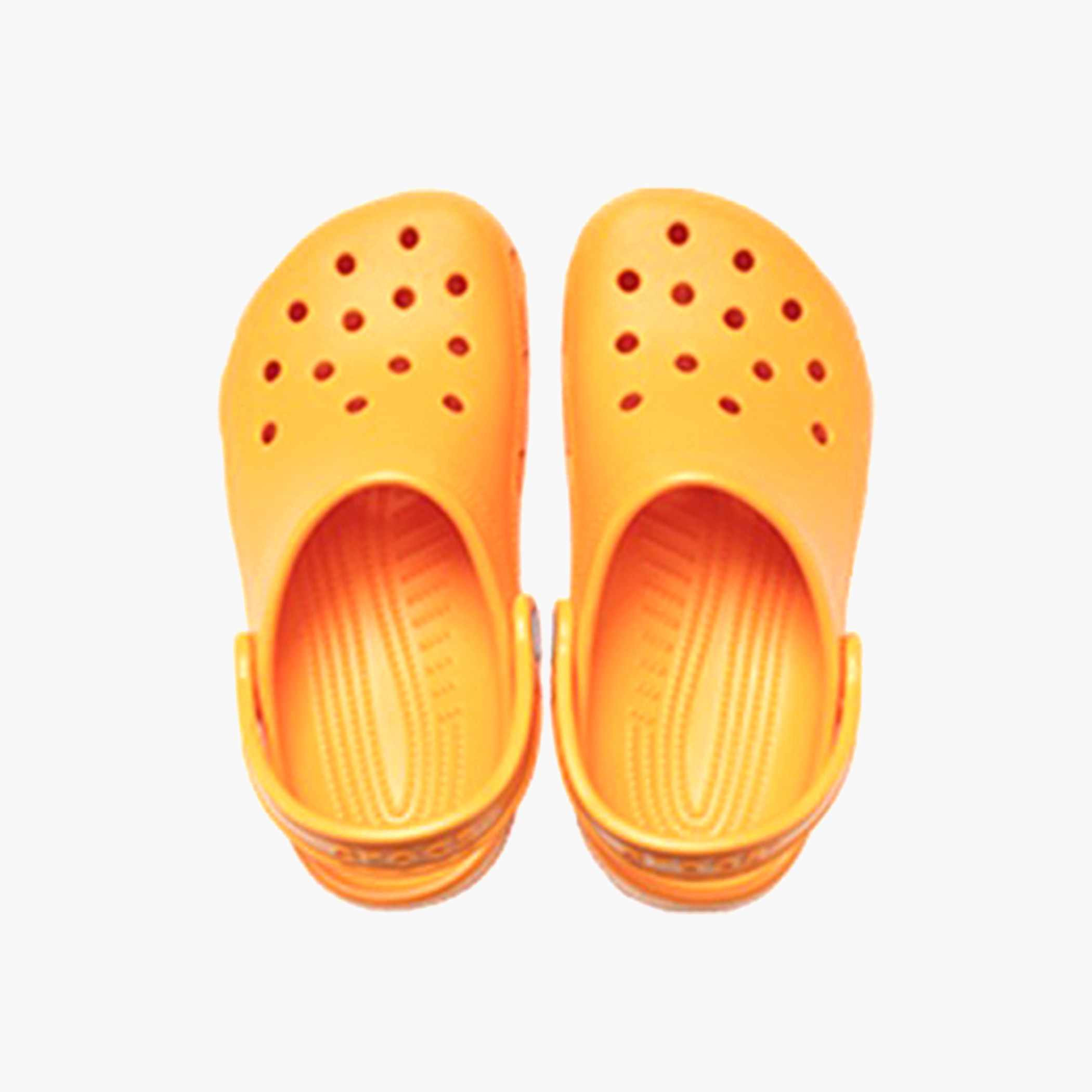 Crocs Kids Orange Round Toe Classic Clogs-boys-shoes-sandals-image-3