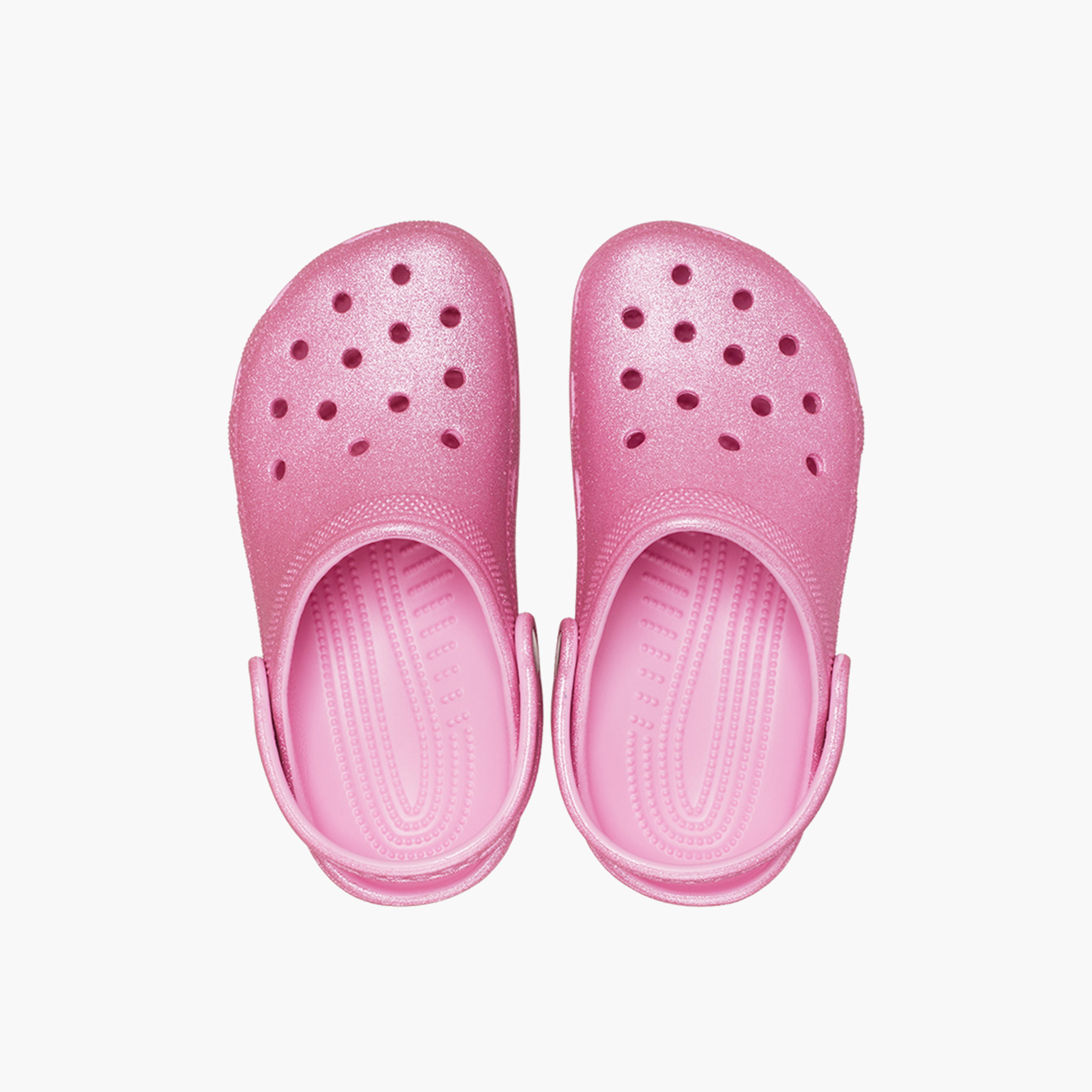 Crocs Girl's Slip On Classic Glitter K Clogs | 206993-6XE-girls-shoes-sandals-image-2