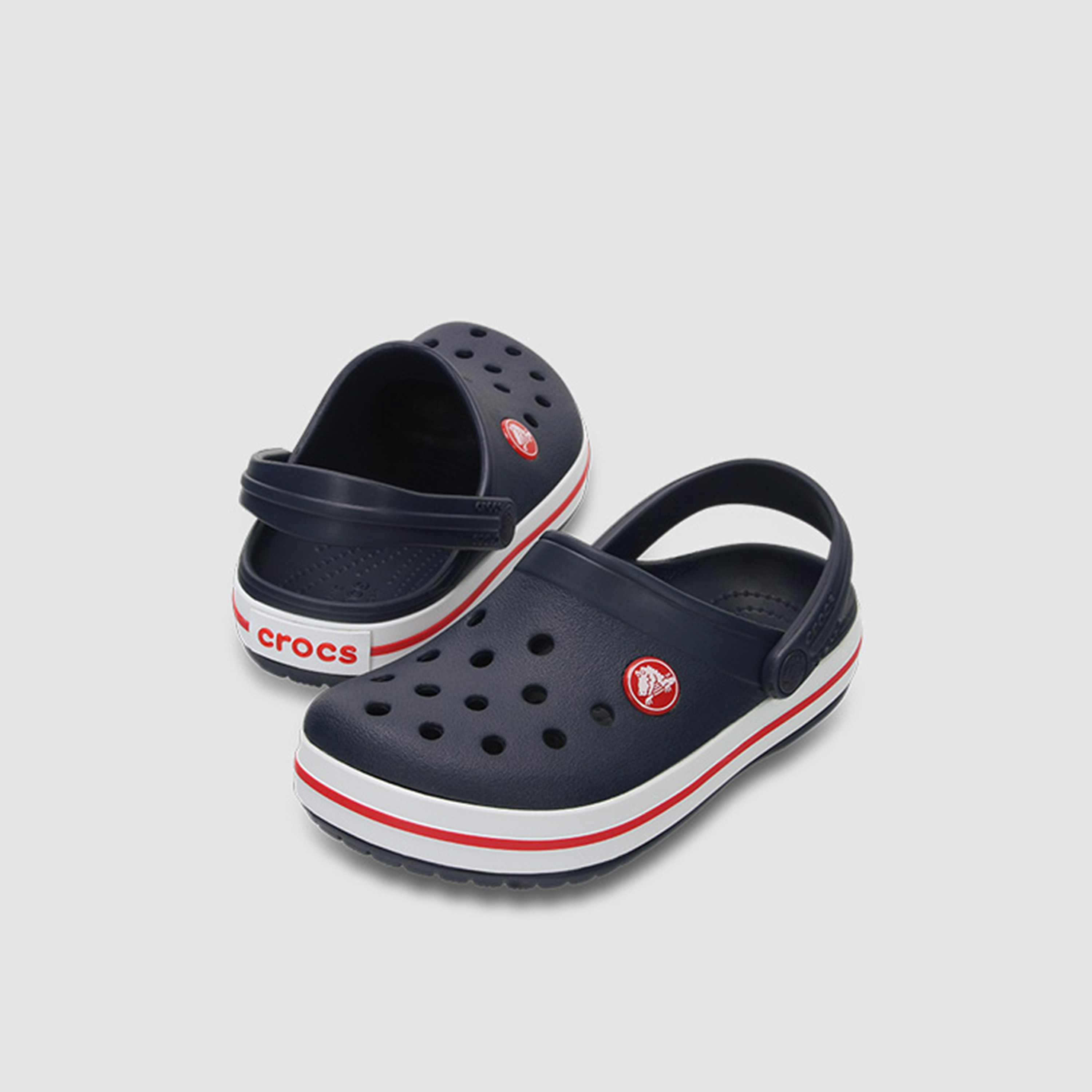 قباقيب كروكس كركبند أزرق كحلي بمقدمة دائرية دائري للأطفال-baby-boys-shoes-sandals-image-7