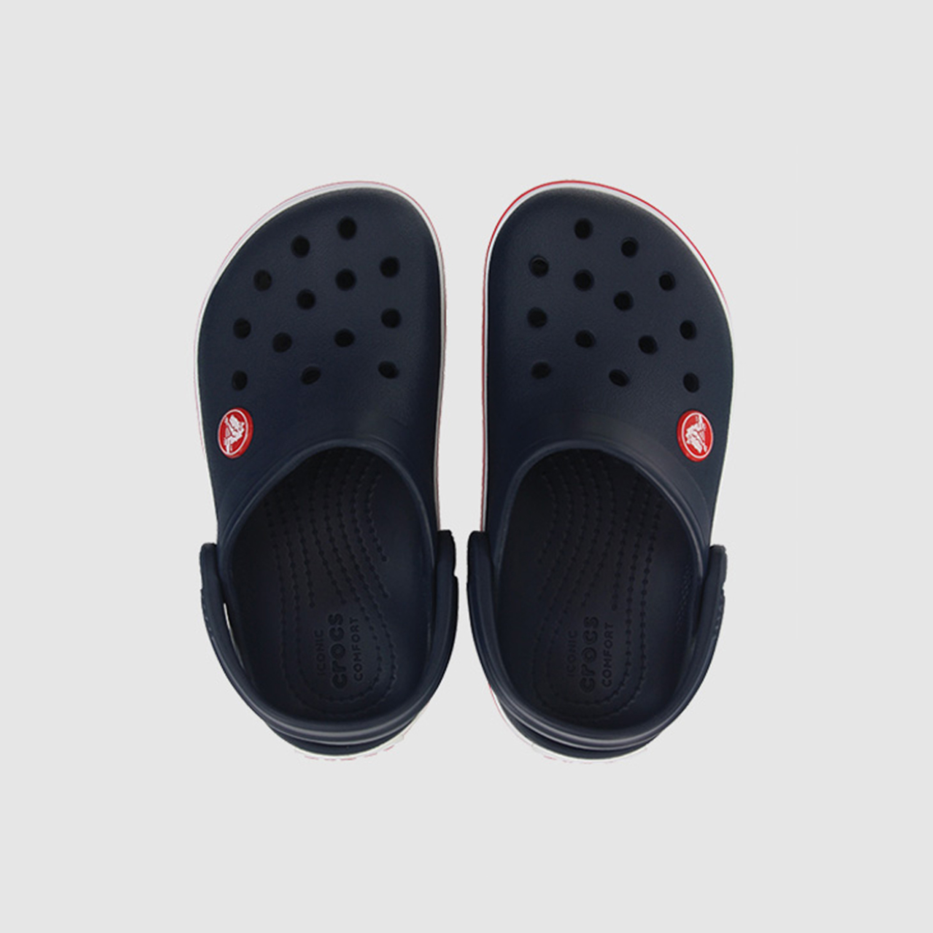 Crocs Toddler Navy Blue Round Toe Cut Out Detail Crocband Clogs-baby-boys-shoes-sandals-image-2
