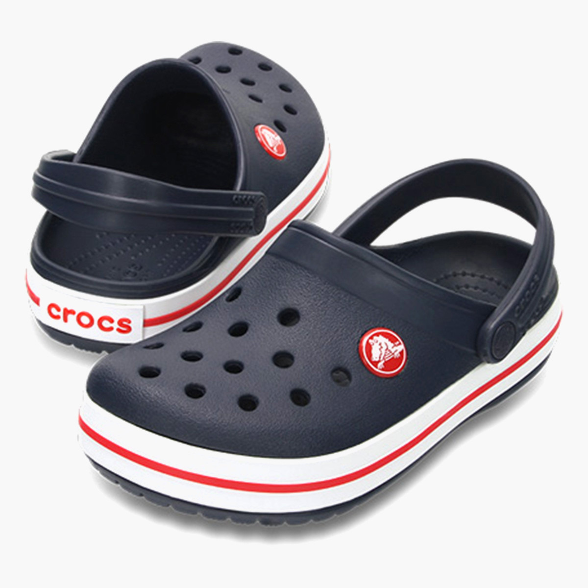 قباقيب كروكس كركبند أزرق كحلي بمقدمة دائرية دائري للأطفال-baby-boys-shoes-sandals-image-1