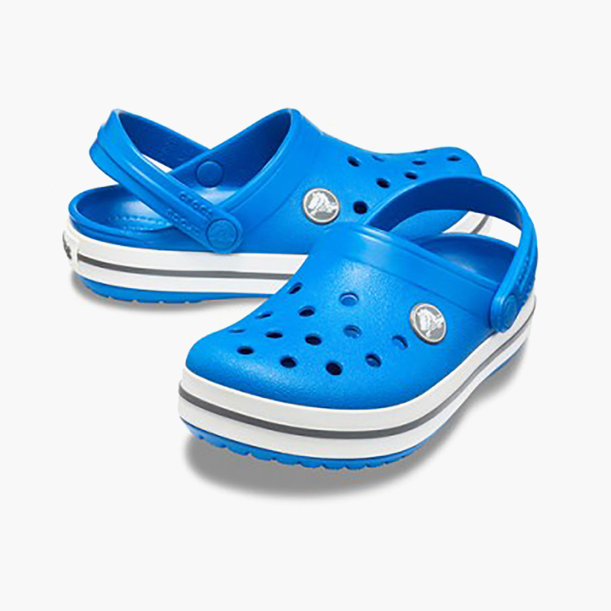 Crocs Toddler Blue Round Toe Cut Out Detail Crocband Clogs-baby-boys-shoes-sandals-image-1