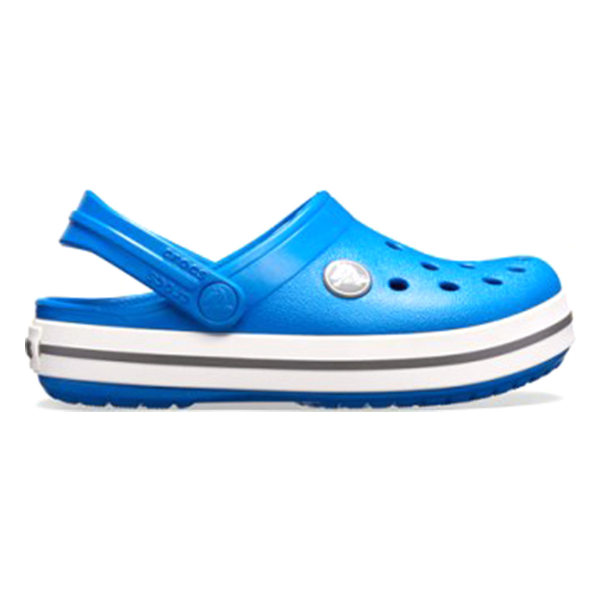 Crocs Toddler Blue Round Toe Cut Out Detail Crocband Clogs-baby-boys-shoes-sandals-image-4
