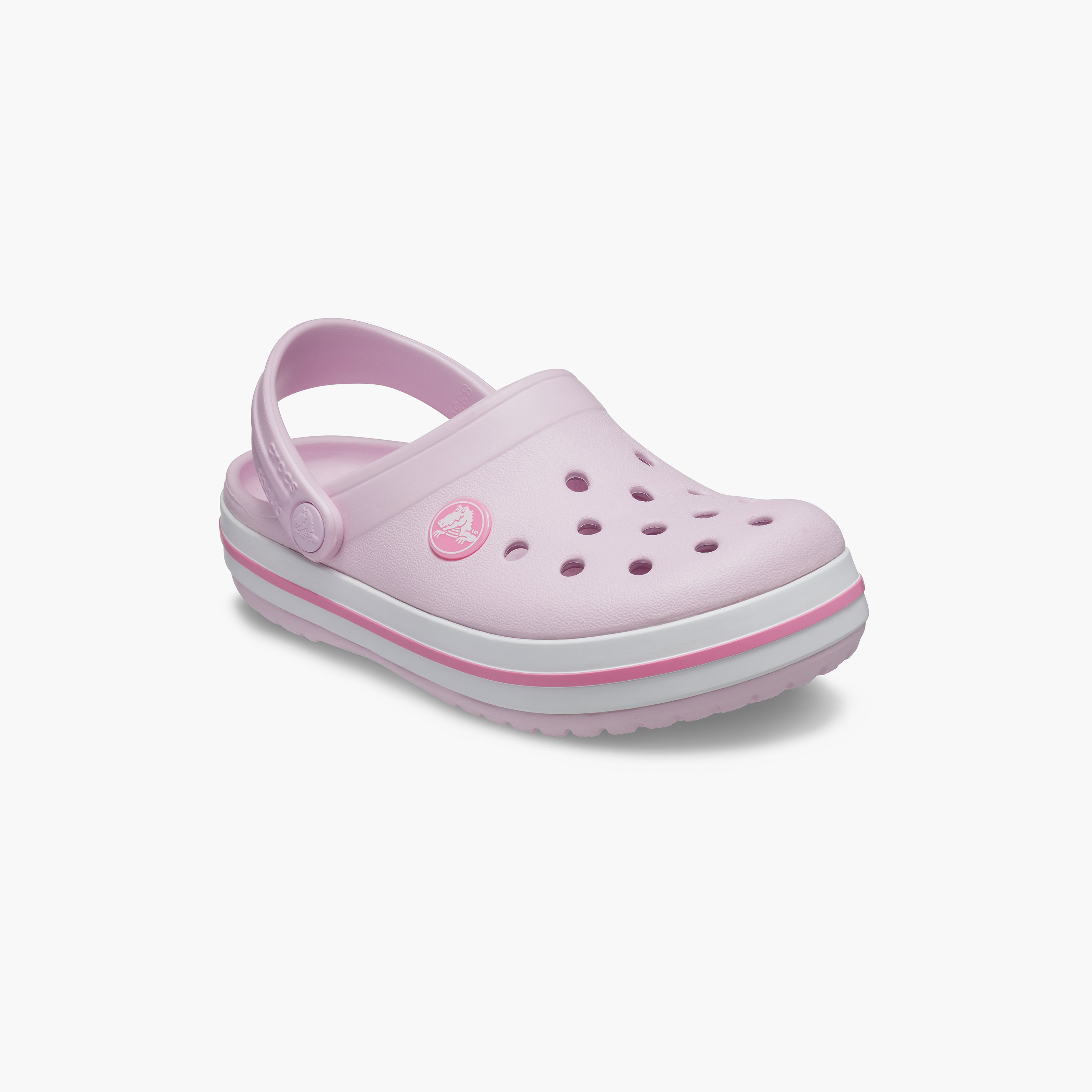  207005-001 | قبقاب كروكبيند من كروكس للأطفال مزين بفتحات مع حزام خلفي-women-shoes-sandals-flats-image-8