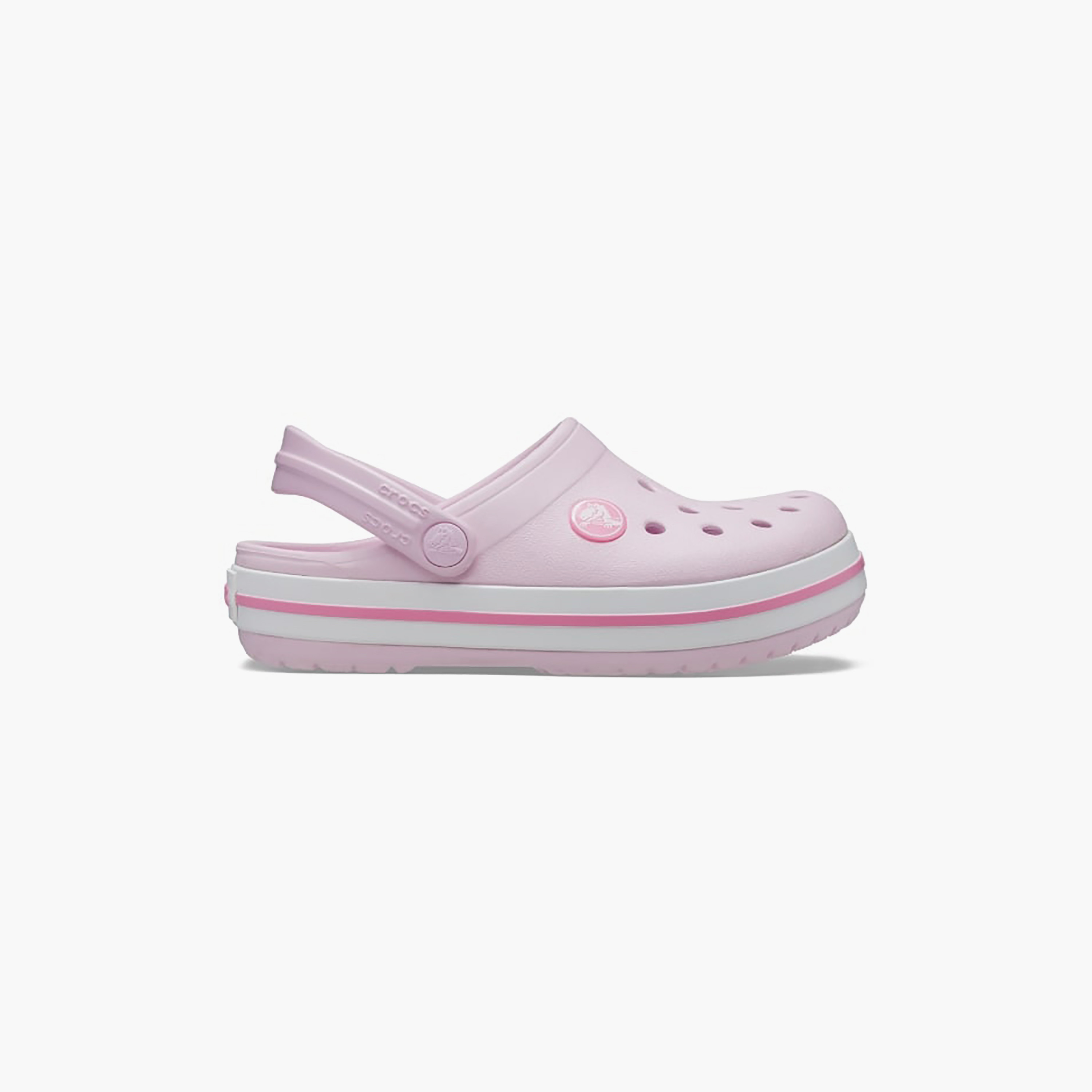 207005-001 | قبقاب كروكبيند من كروكس للأطفال مزين بفتحات مع حزام خلفي-women-shoes-sandals-flats-image-9