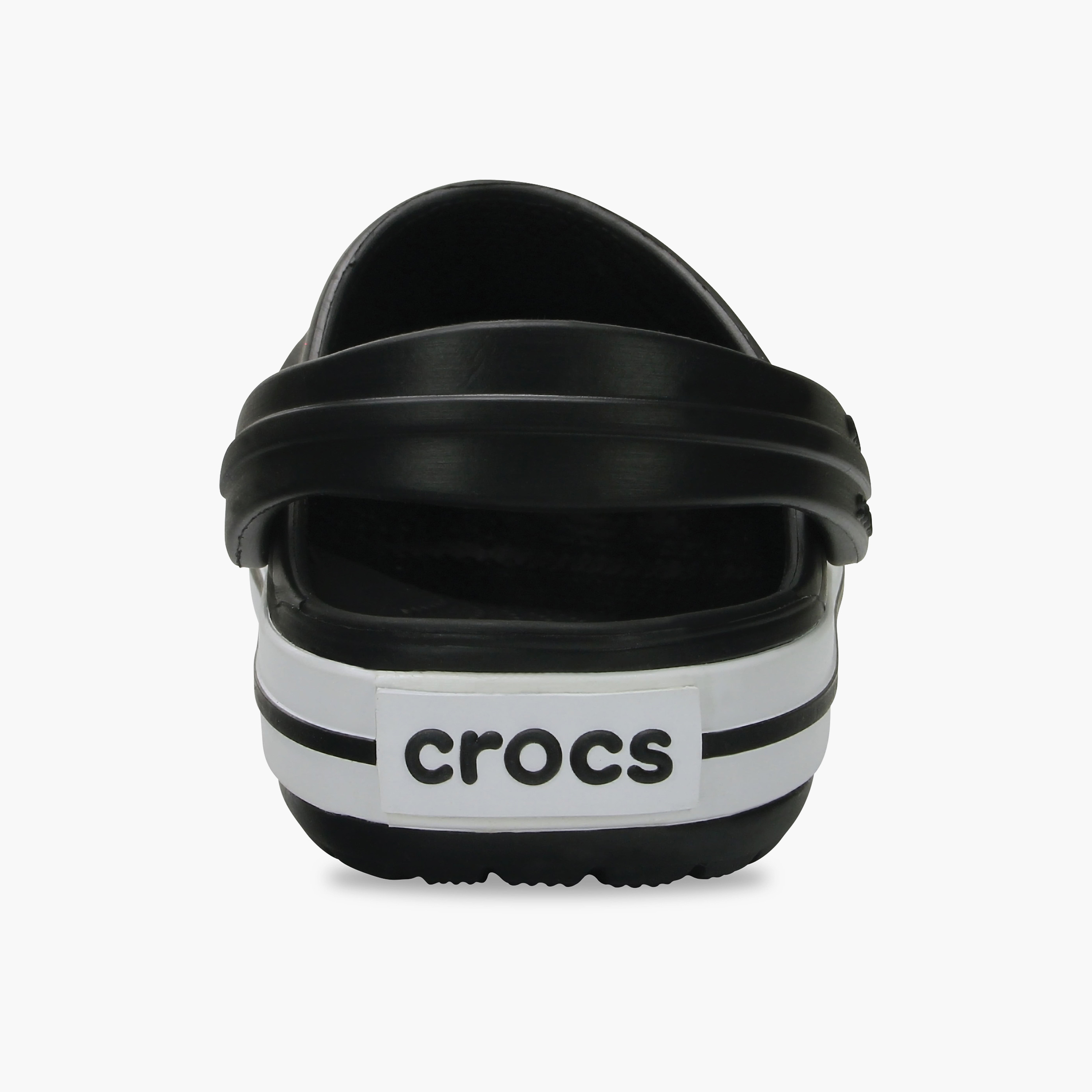 Crocs Kids Crocband Cut Out Detail Clogs with Back Strap | 207006-001-boys-shoes-sandals-image-6