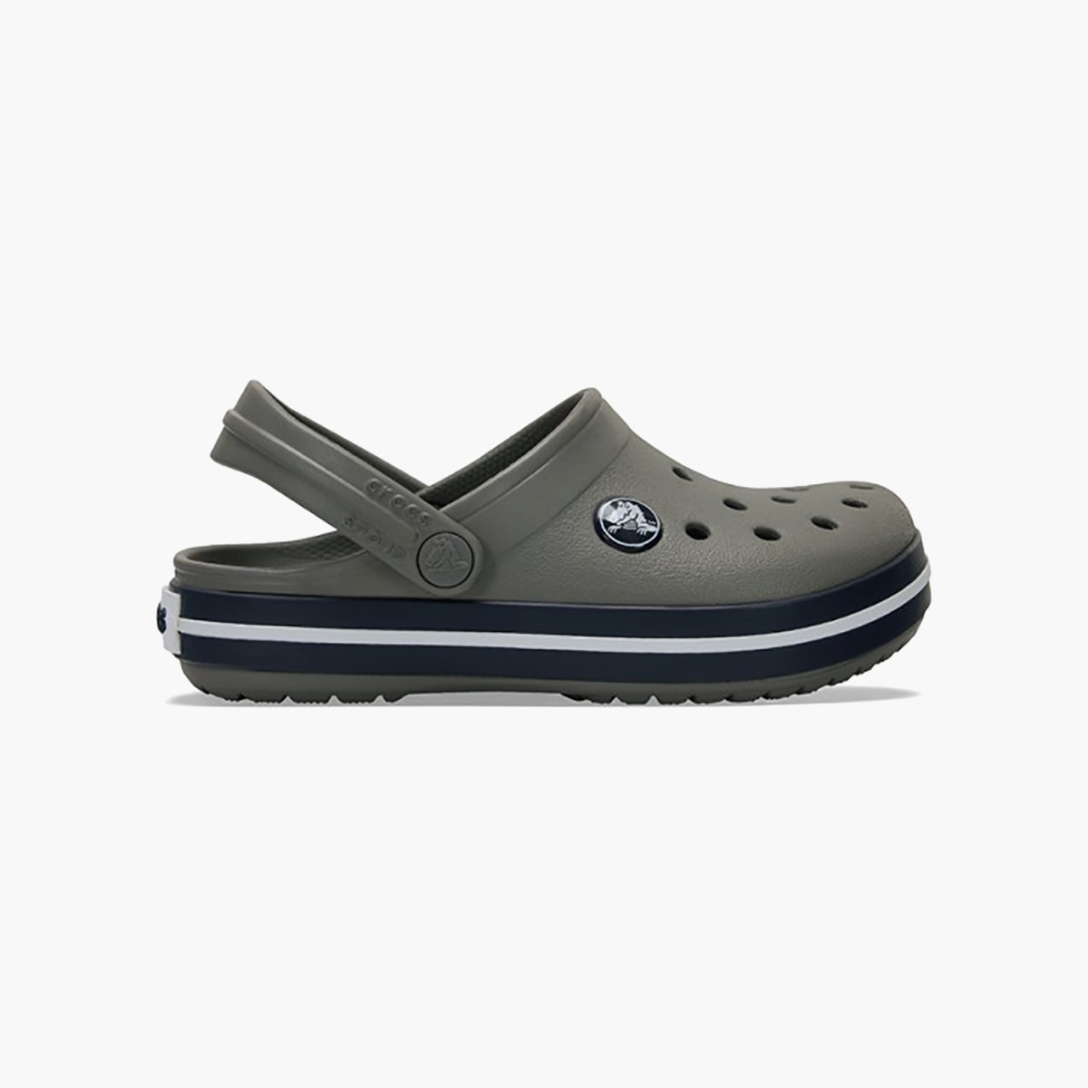 قباقيب كروكس كركبند رمادي بمقدمة دائرية للأطفال-girls-shoes-sandals-image-3