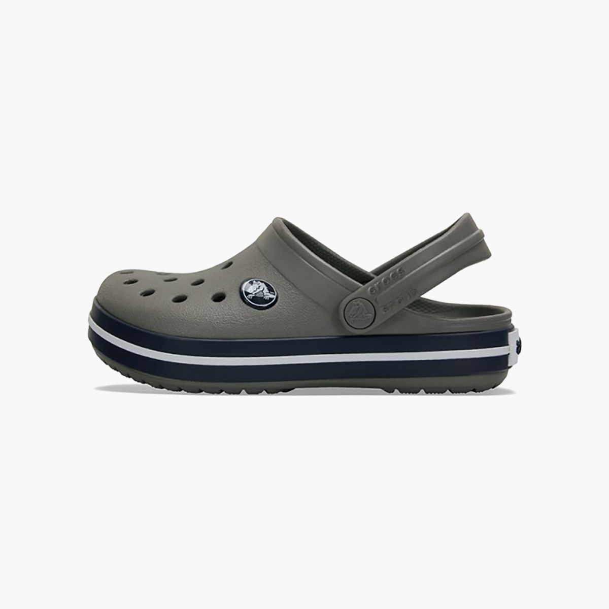 Crocs Kids Grey Round Toe Crocband Clogs-girls-shoes-sandals-image-4