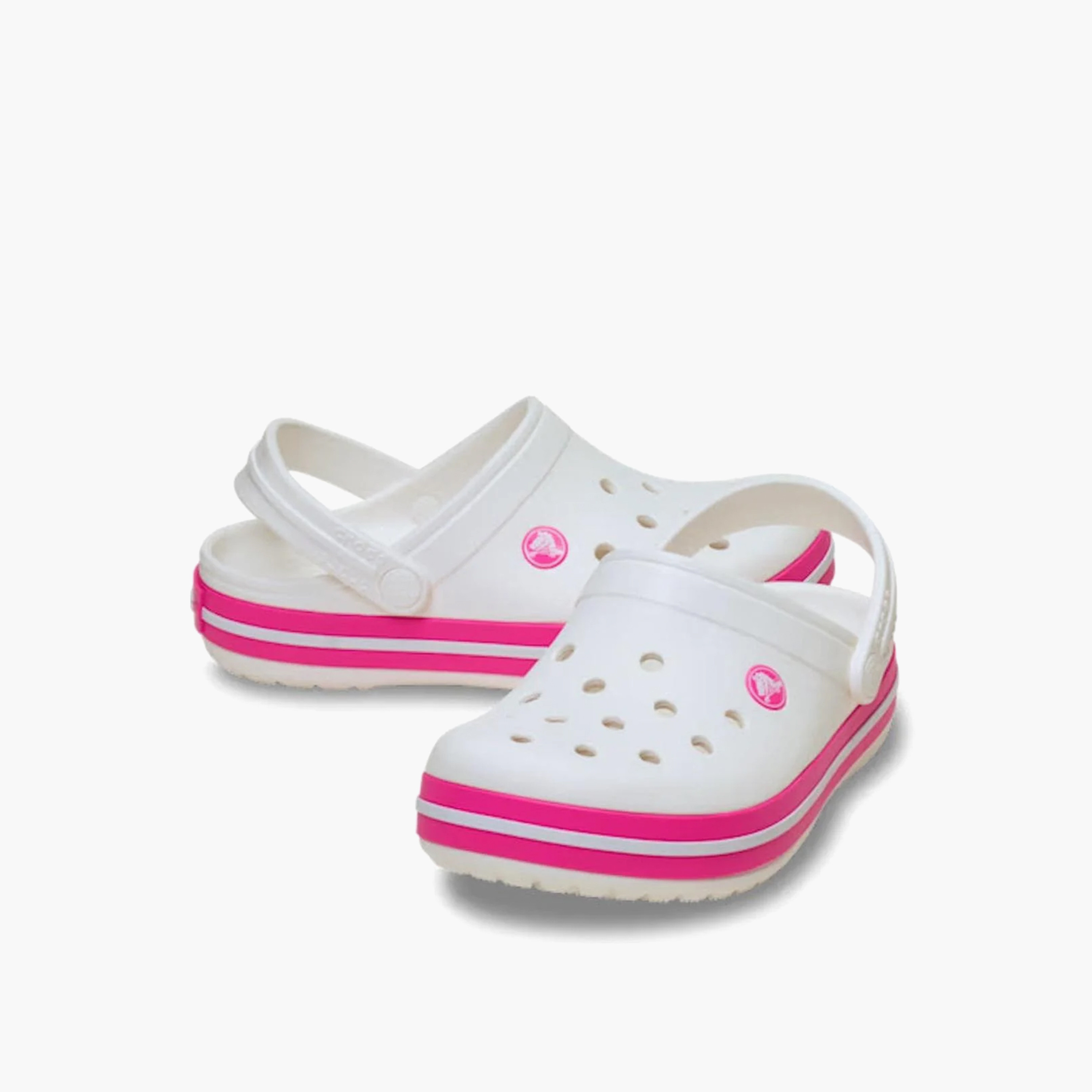 Crocs Girl's Back Strap Crocband Clogs | 207006-6WU-girls-shoes-flipflopsandslides-image-1