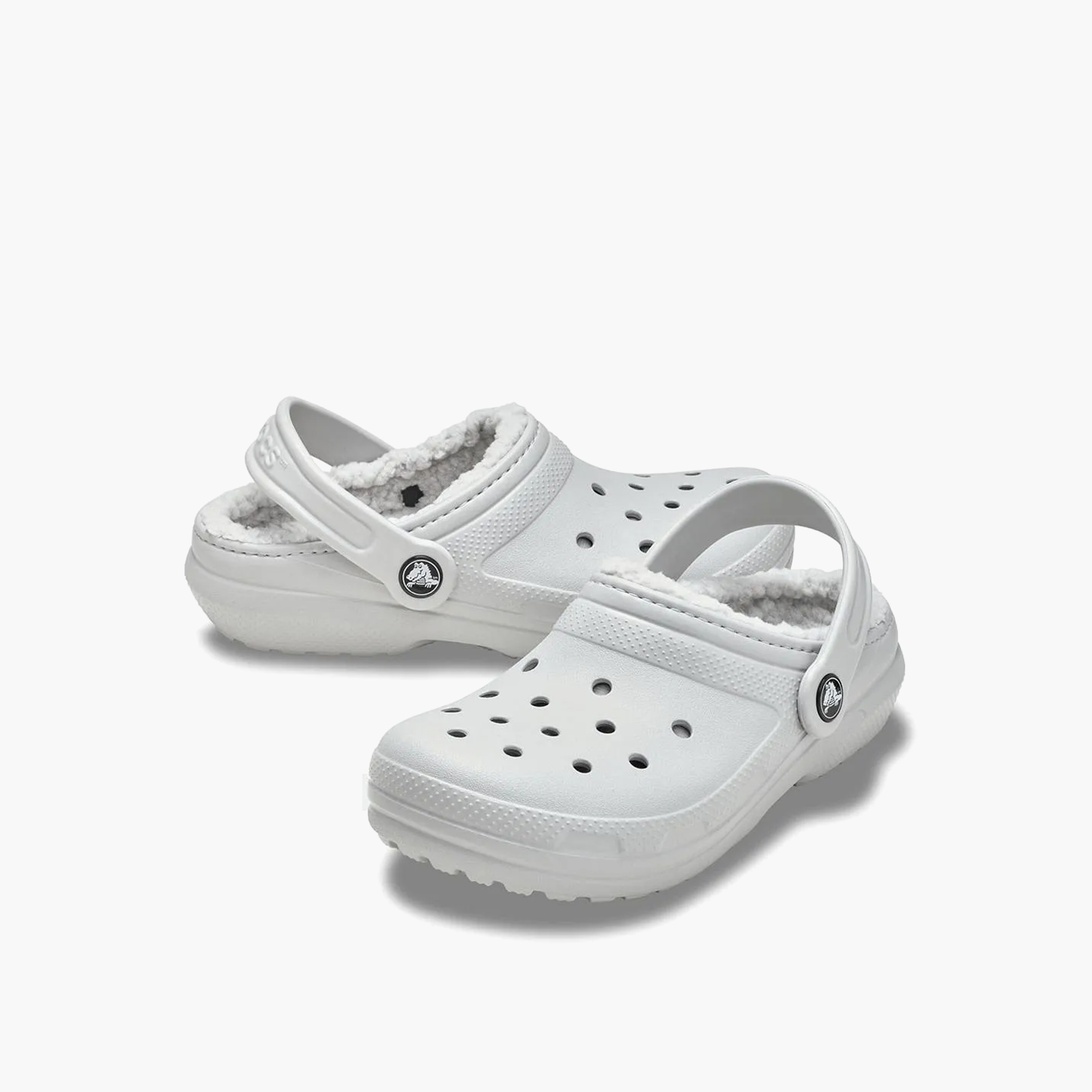 Crocs Boy's Back Strap Classic Lined Clogs | 207009-1FT-boys-shoes-flipflopsandslides-image-1